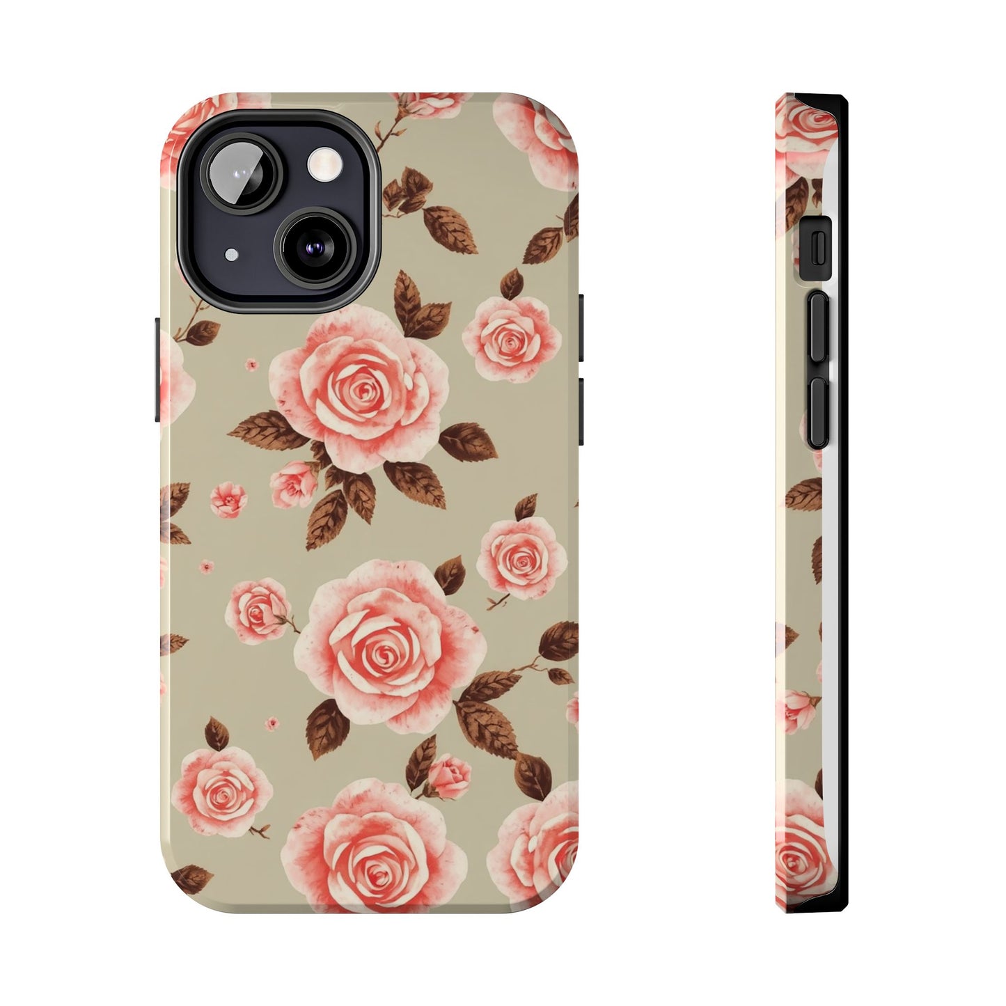 Elegant Floral Tough Phone Case for Stylish Protection - for iPhone