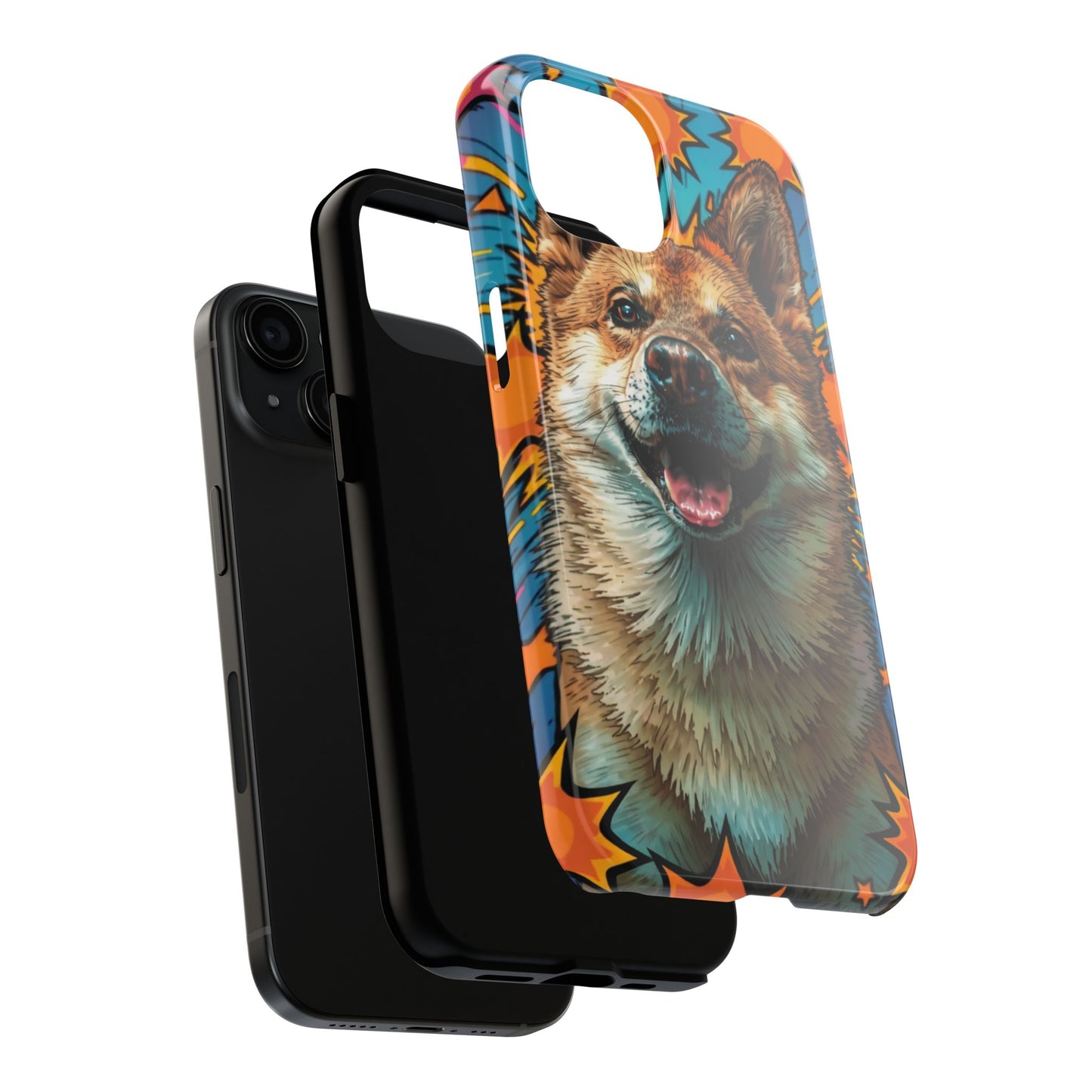 Vibrant Corgi Tough Phone Case - Fun Design for Pet Lovers