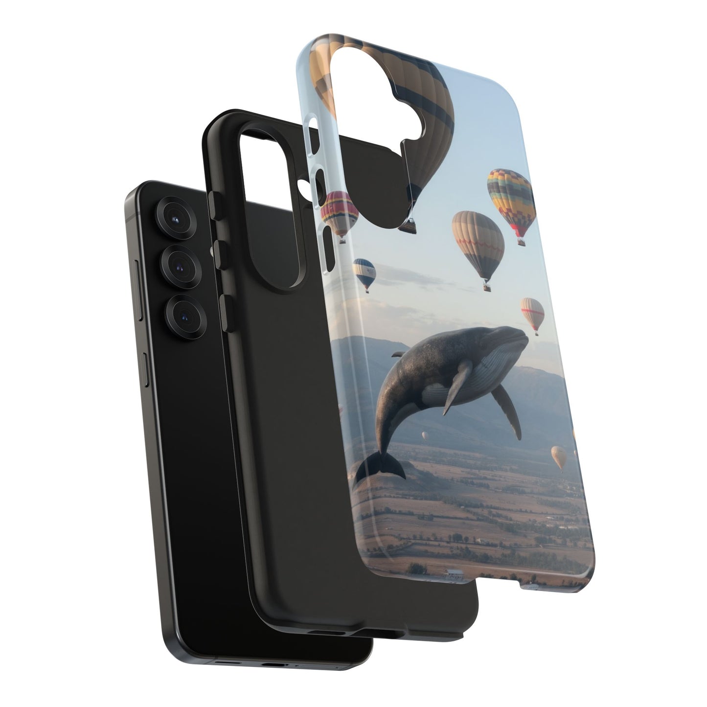 Whale Hot Air Balloon Tough Phone Case - Adventure & Nature Lovers