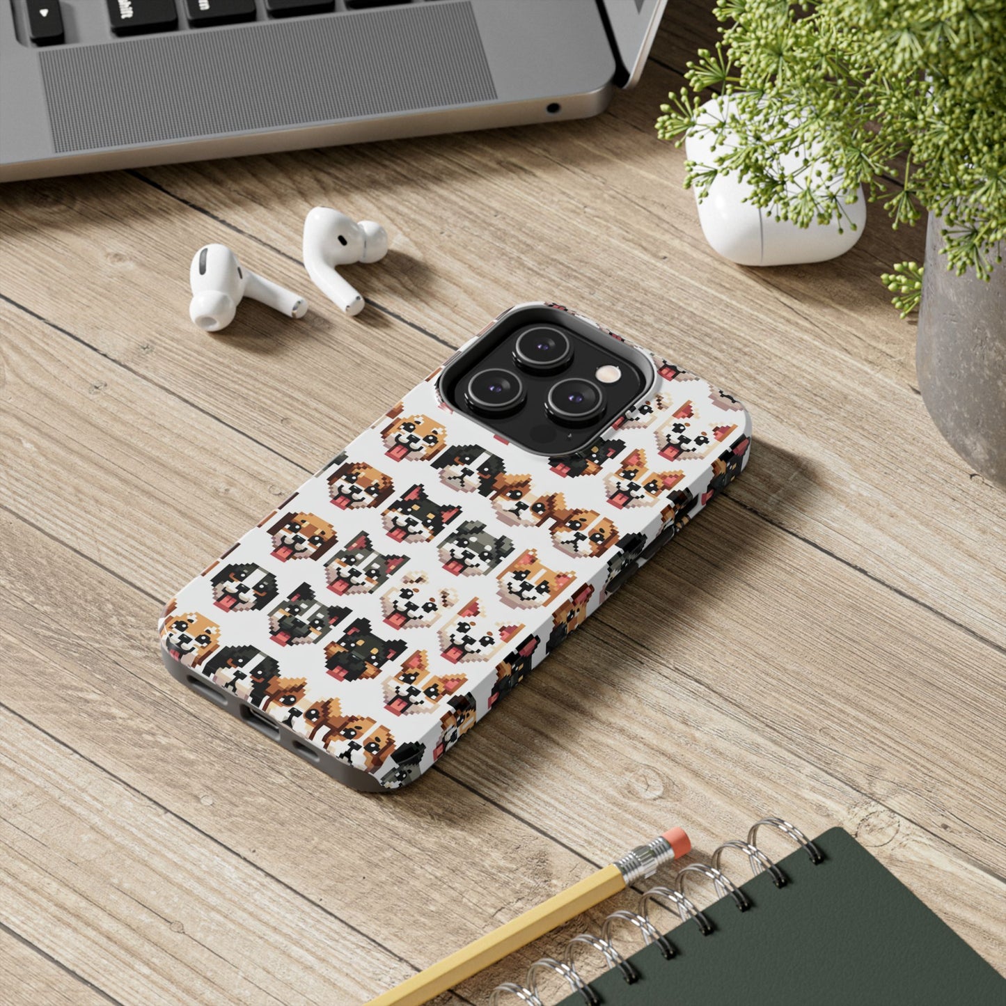 Pixelated Dog Breed Tough Phone Case - Cute, Durable Protection for Pet Lovers - for iPhone