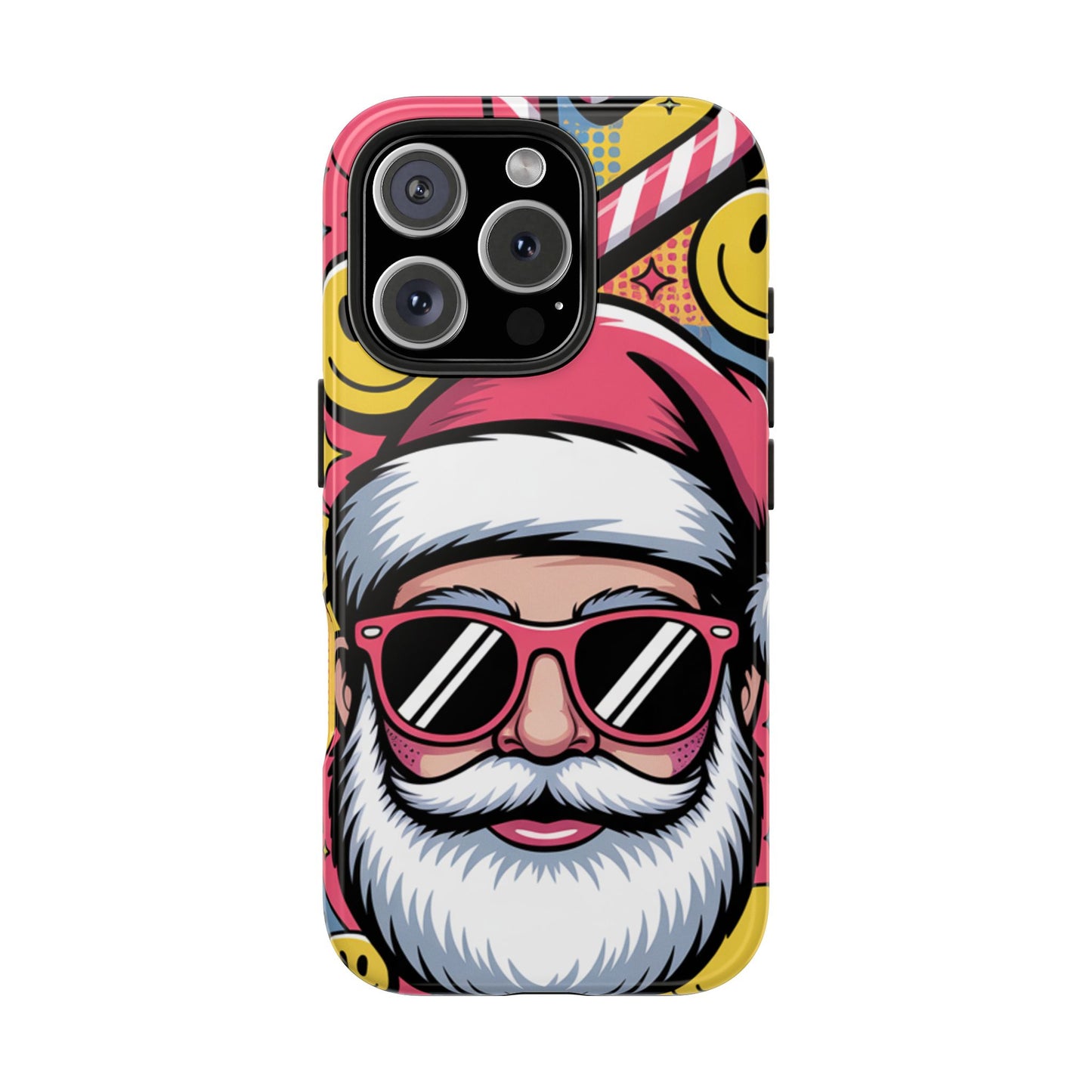 Pop Art Santa Sunglasses Tough Phone Case for Holiday Vibes