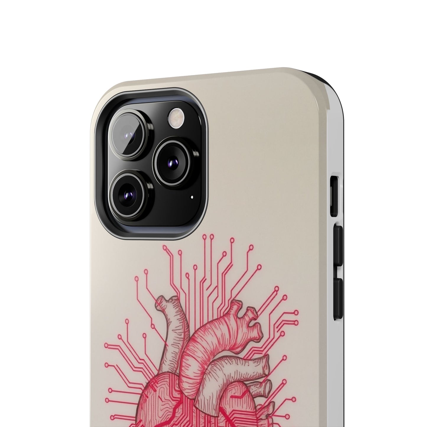 Heart Circuit Tough Phone Case – Unique Tech-Inspired Design for Tech Lovers