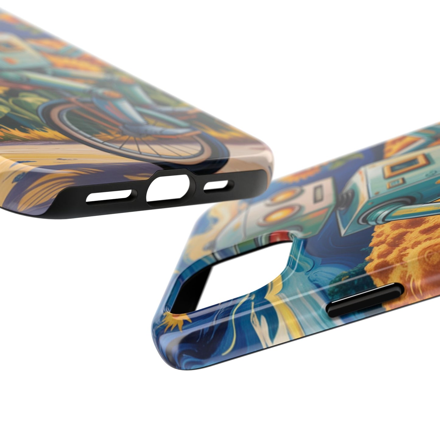 Robot Cycle Tough Phone Case - Durable & Unique Design