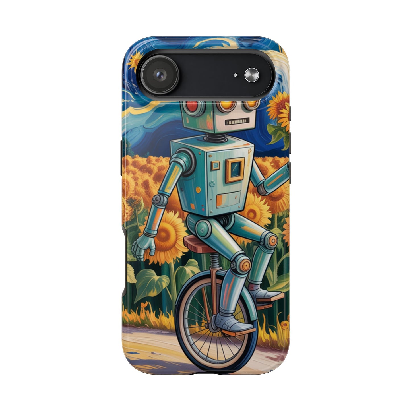 Robot Cycle Tough Phone Case - Durable & Unique Design