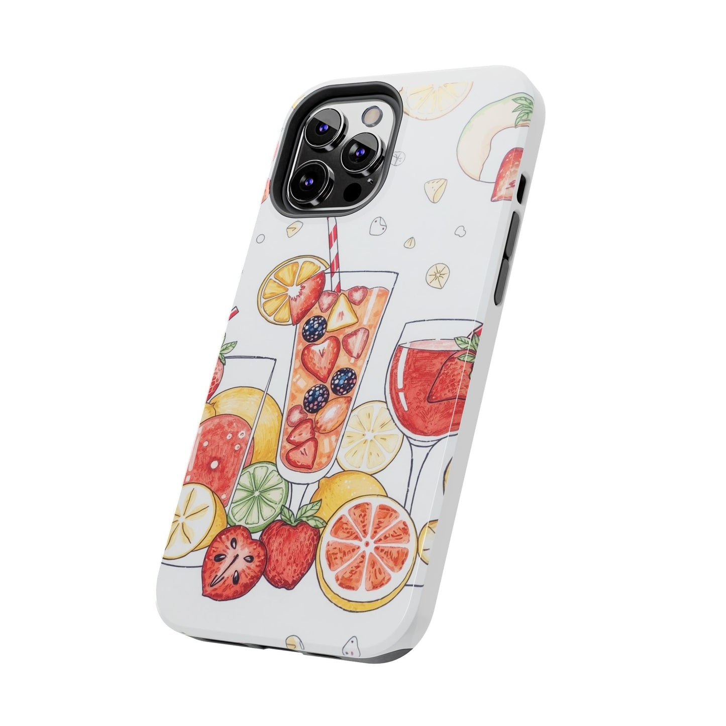 Colorful Fruit Cocktail Tough Phone Case - Perfect for Summer Vibes