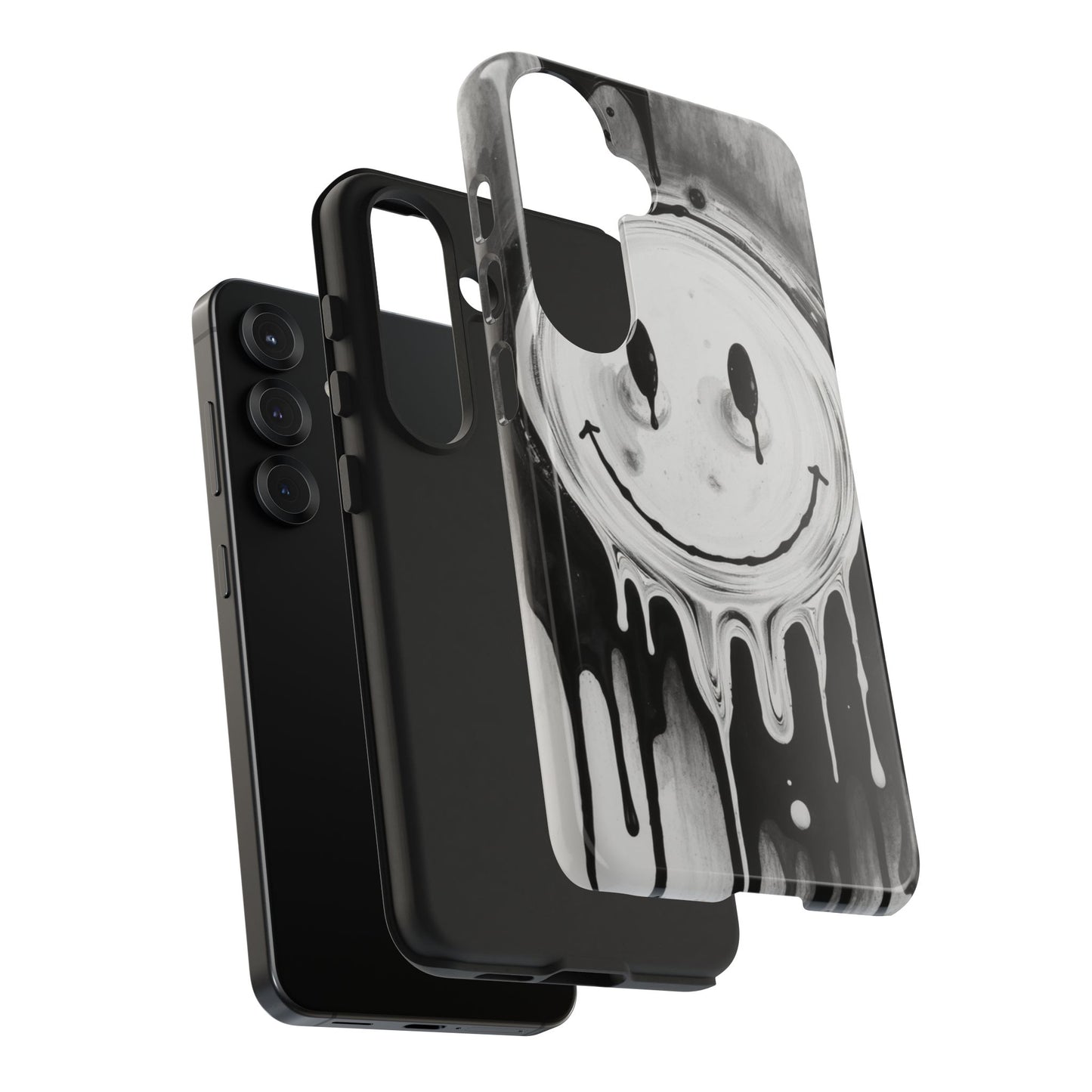 Dripping Smiley Tough Phone Case - Stylish & Durable Protection
