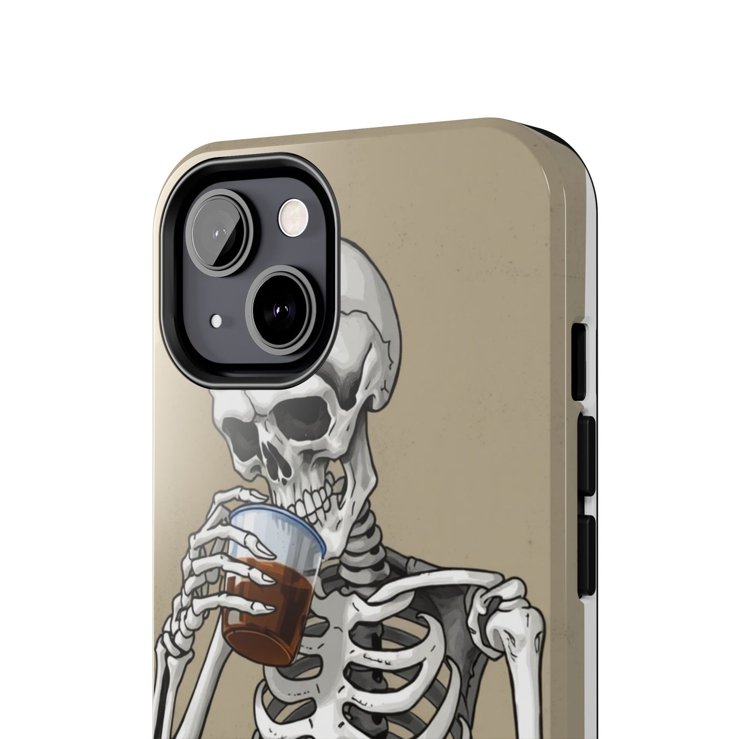 Funny Skeleton Phone Case - 'Same Soul, Different Day' Tough Cover
