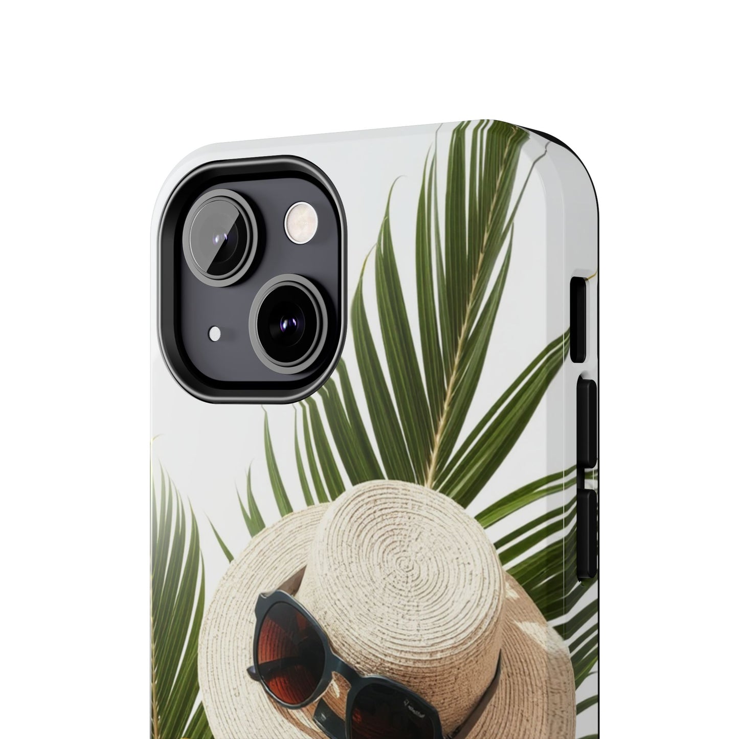 Tropical Phone Case - Summer Vibes with Hat & Sunglasses Design