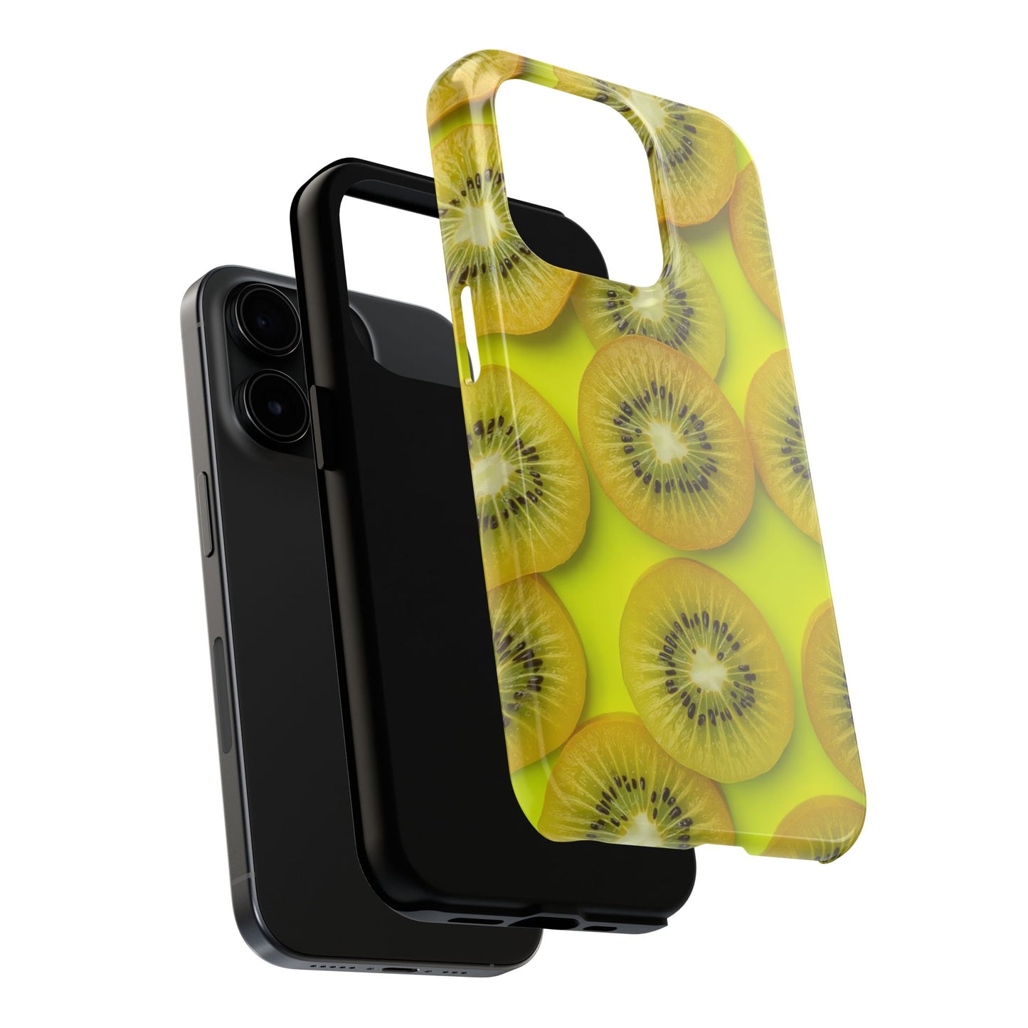 Vibrant Kiwi Tough Phone Case - Bright Yellow Design for Fruit Lovers