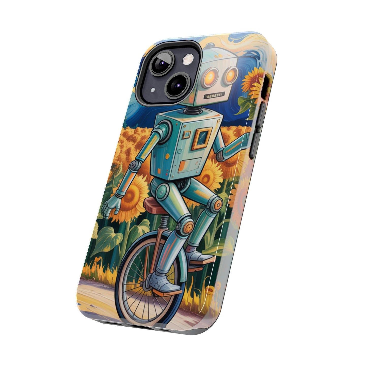 Robot Cycle Tough Phone Case - Durable & Unique Design