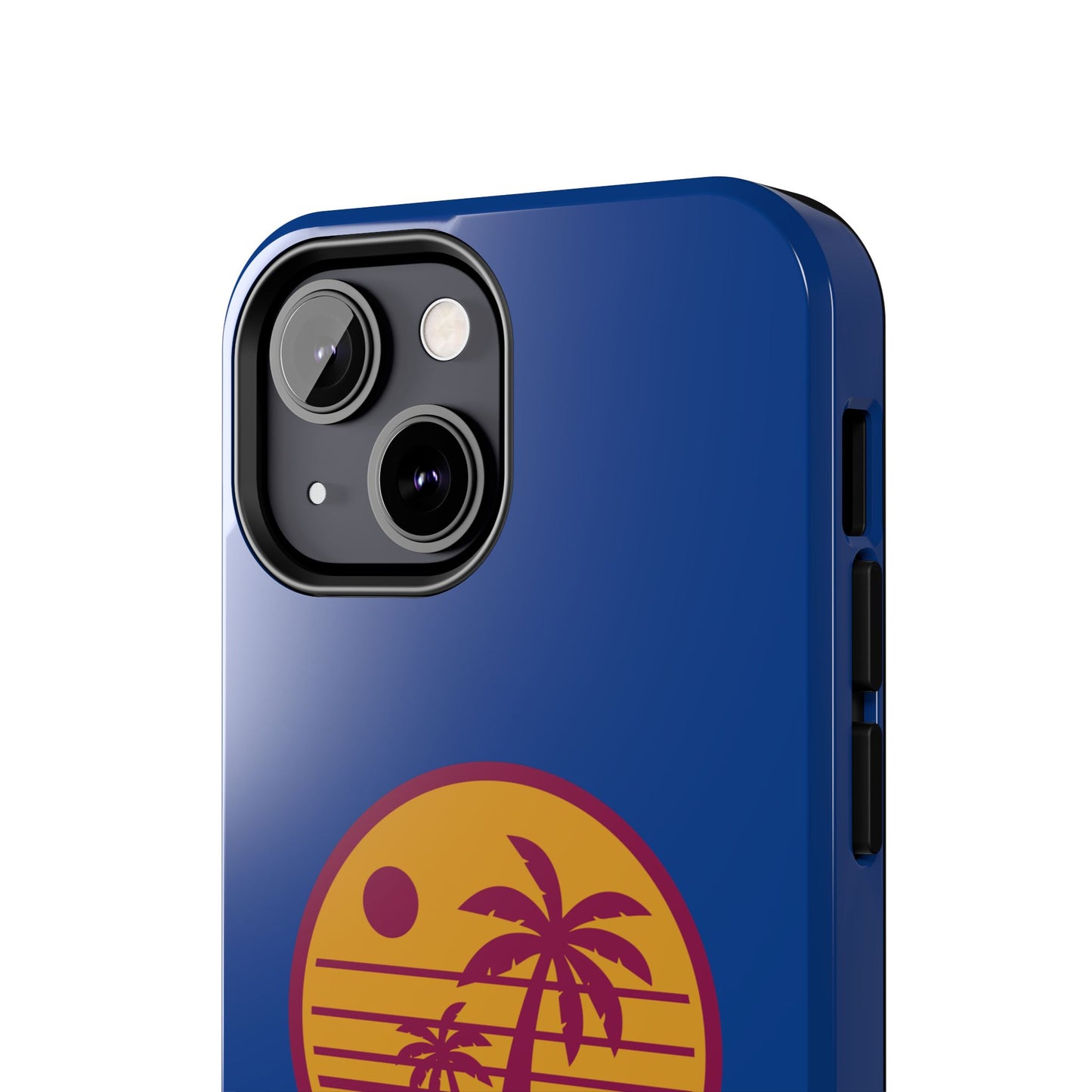 Retro Sunset Tough Phone Case - Vibrant Beach Vibes for Summer Adventures - for iPhone