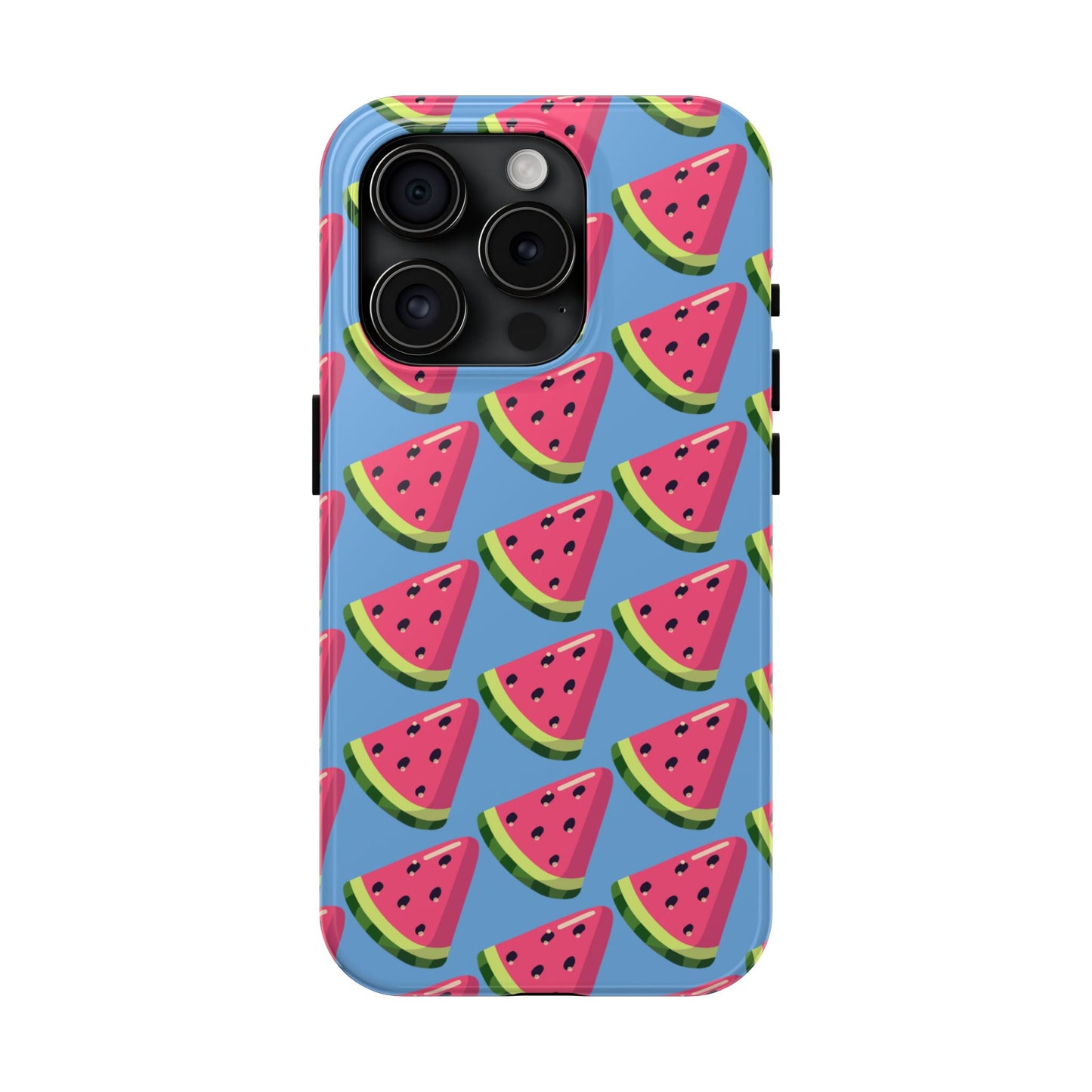 Watermelon Fun Tough Phone Case - Summer Vibes, Blue - for iPhone