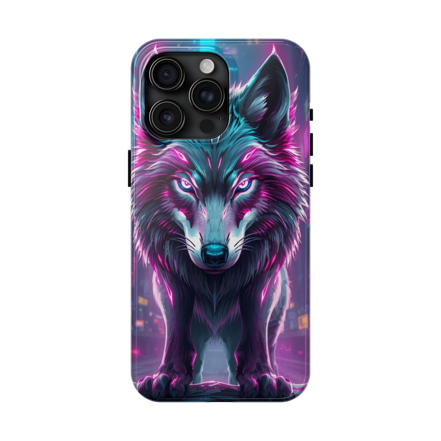 Fierce Wolf Phone Case - Tough & Vibrant Design for Animal Lovers