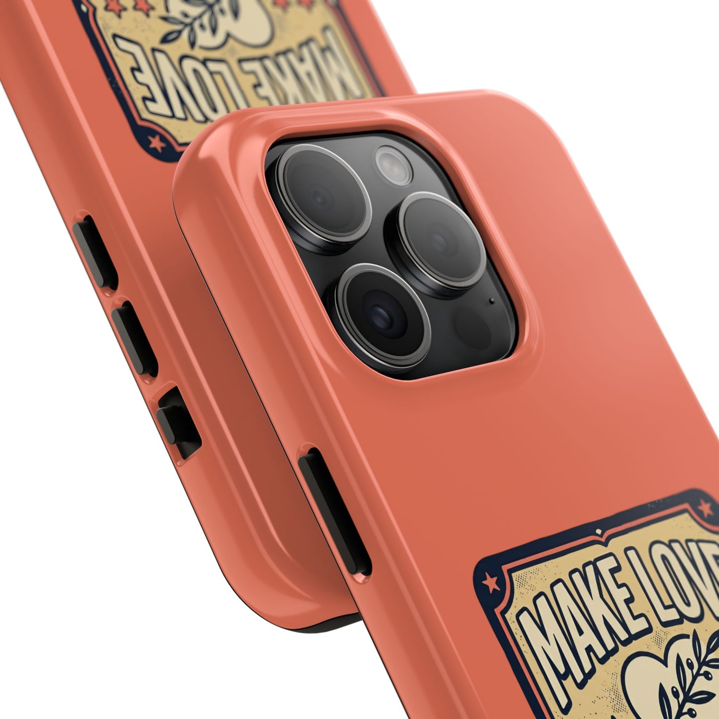 Make Love Not War Tough Phone Case for iPhone