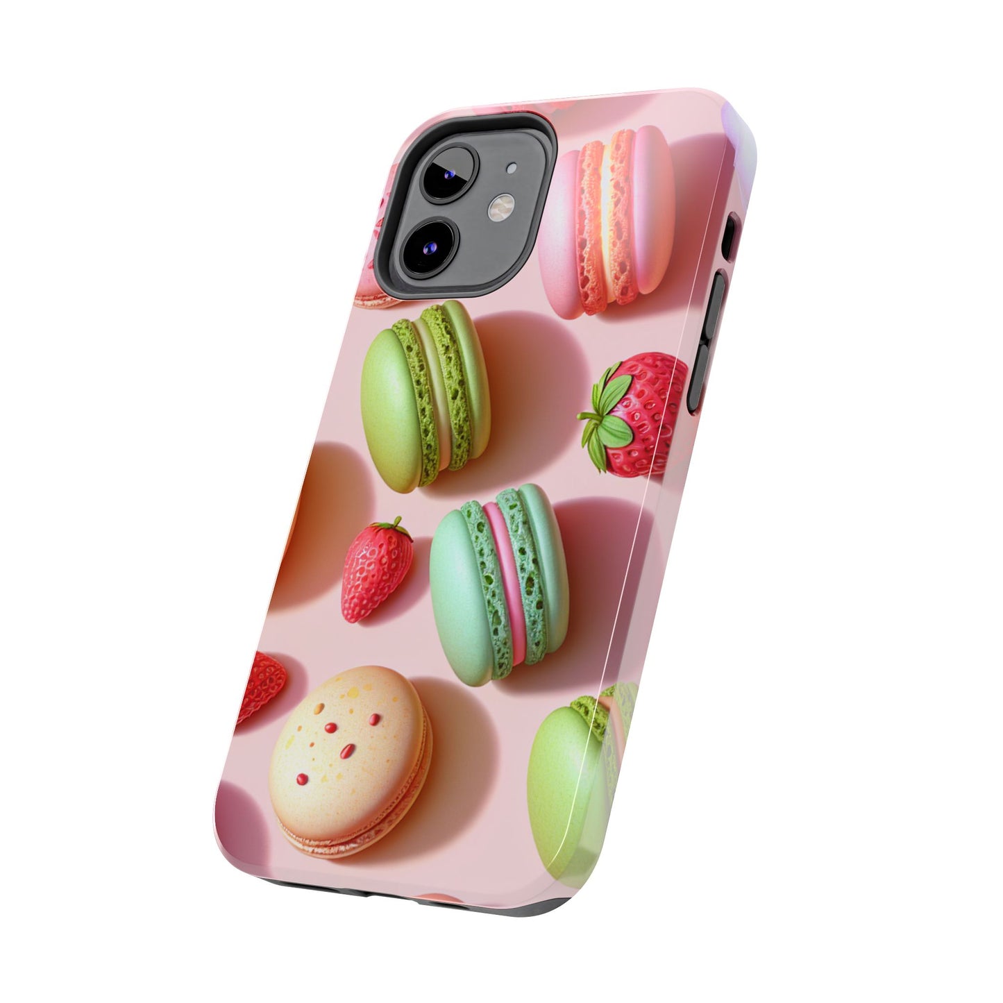 Macaron-Inspired Tough Phone Cases - Colorful Sweet Design - for iPhone
