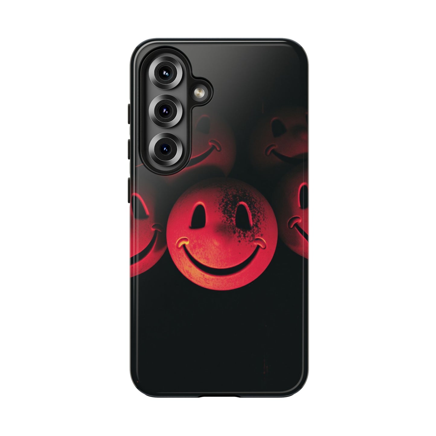Smiley Face Tough Phone Case - Durable Protection with Fun Design