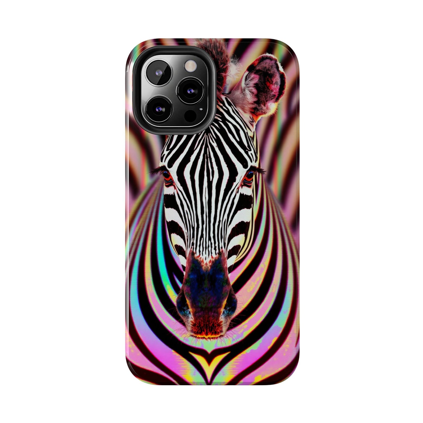 Vibrant Zebra Tough Phone Case - Unique Animal Design for Wild Spirit