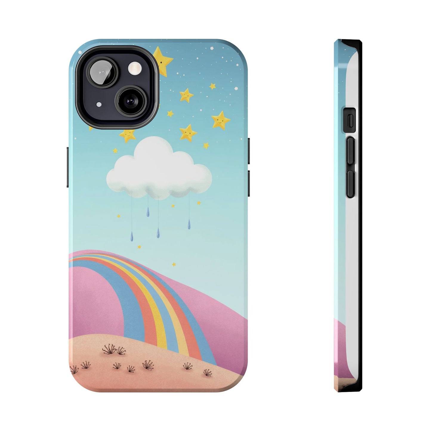 Colorful Rainbow Phone Case - Durable Tough Design for Adventurers