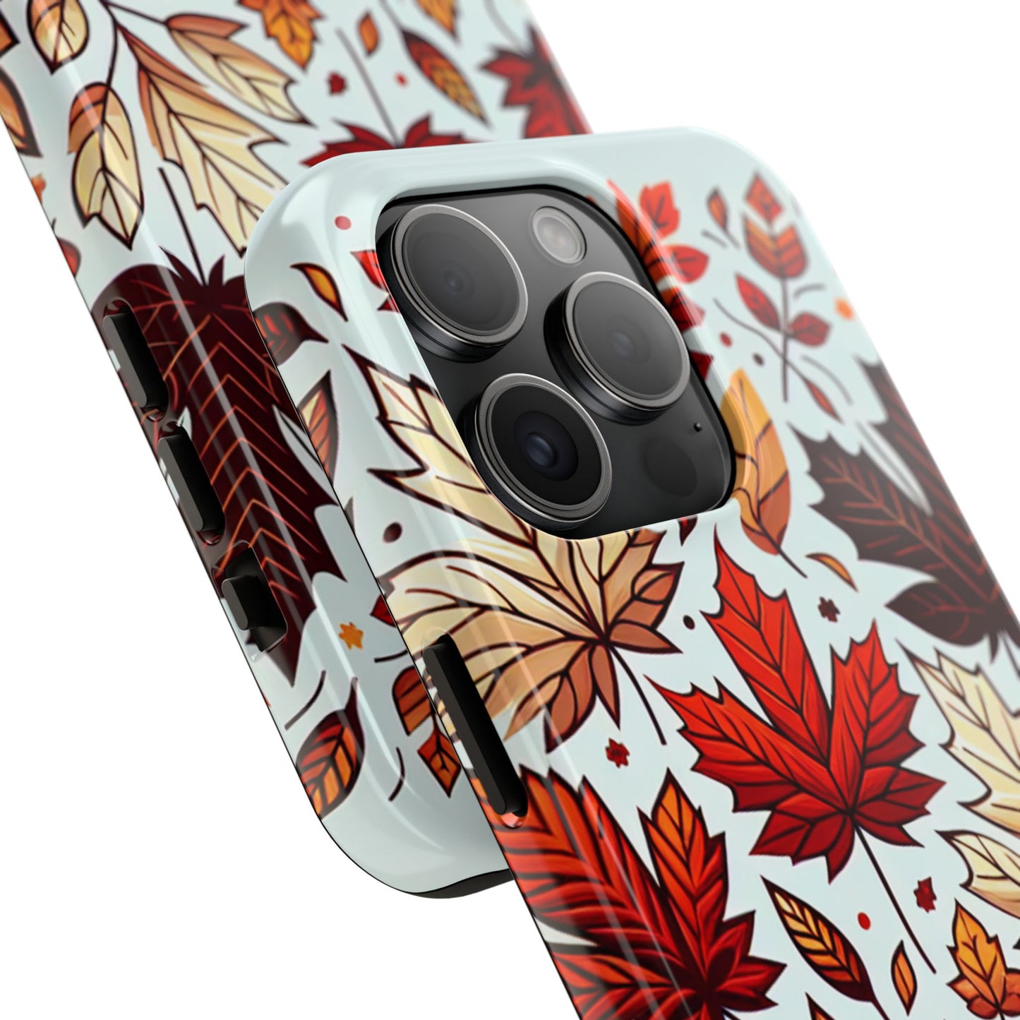 Autumn Leaves Tough Phone Case - Leaves Pattern - for iPhone