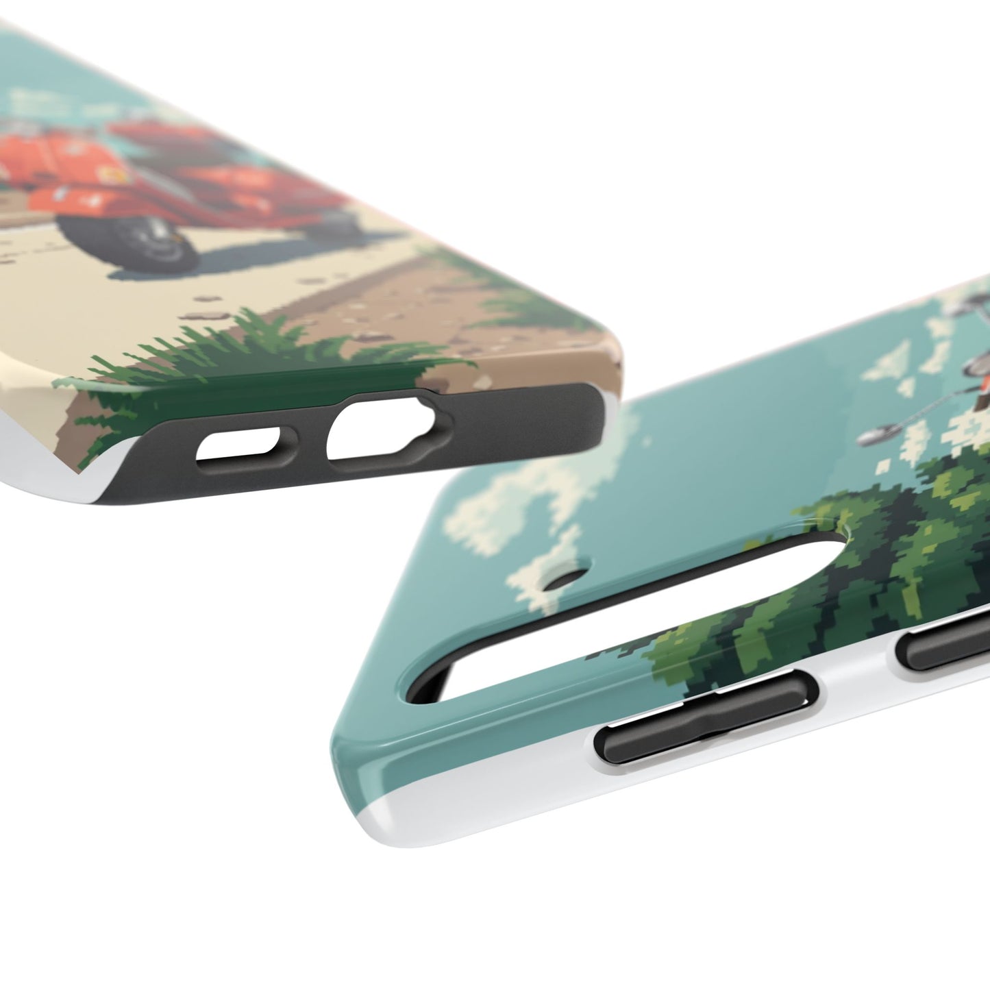 Retro Scooter Phone Case - Tough & Stylish Protection