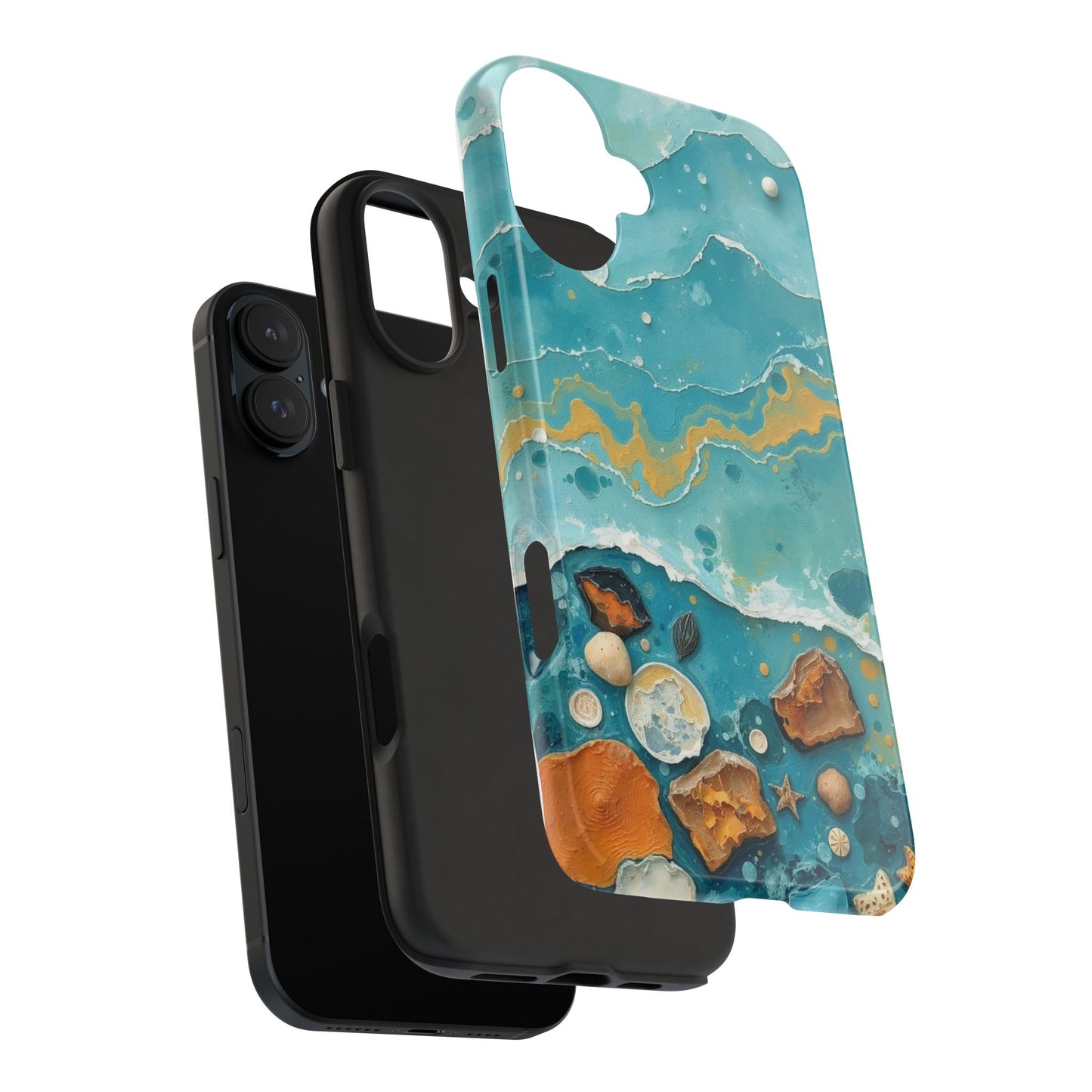 Ocean-Inspired Tough Phone Cases - Coastal Beach Vibe, Easy Accessory for Beach Lovers