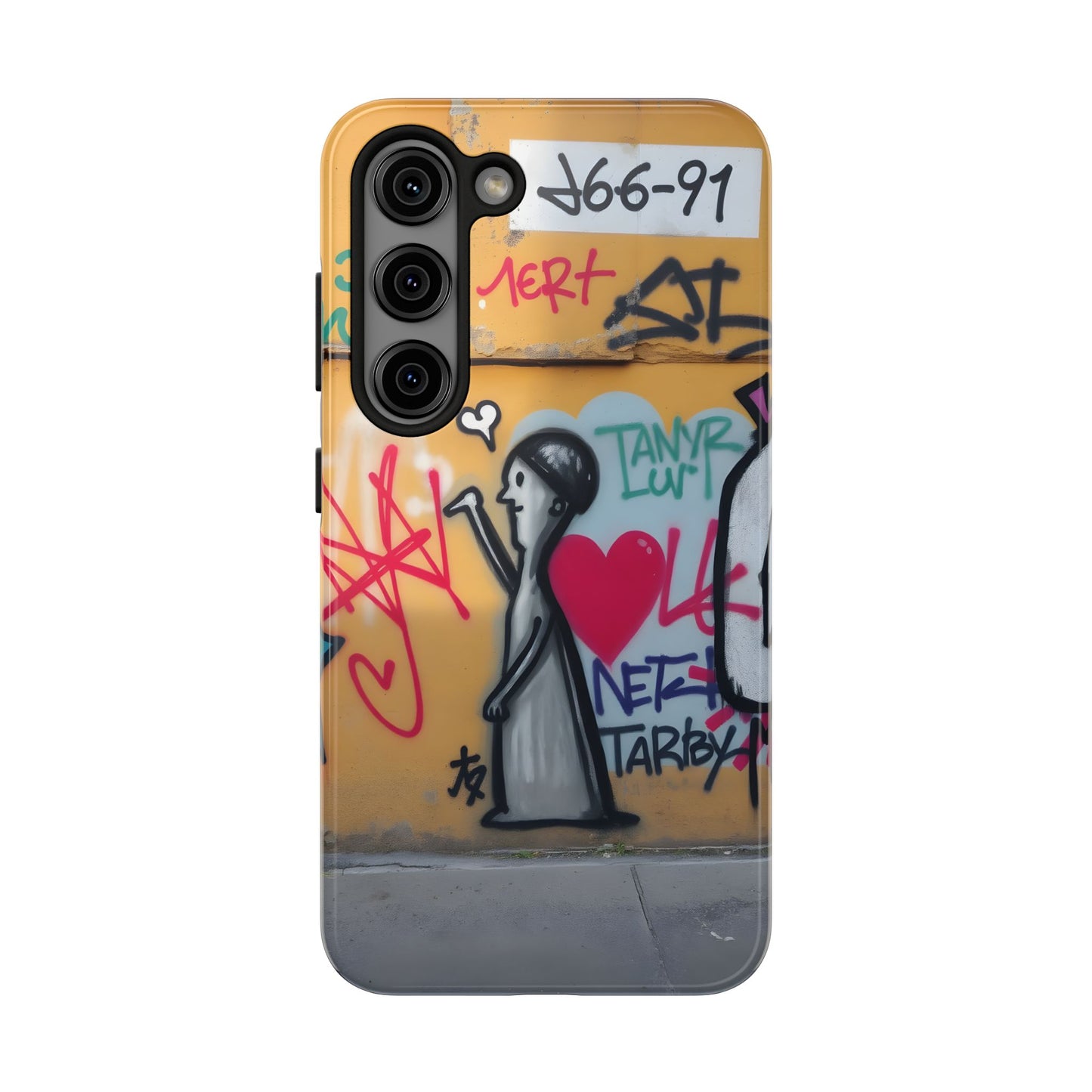 Urban Cupid Graffiti Tough Phone Case - Durable Protection with Street Art Vibe - for iPhone