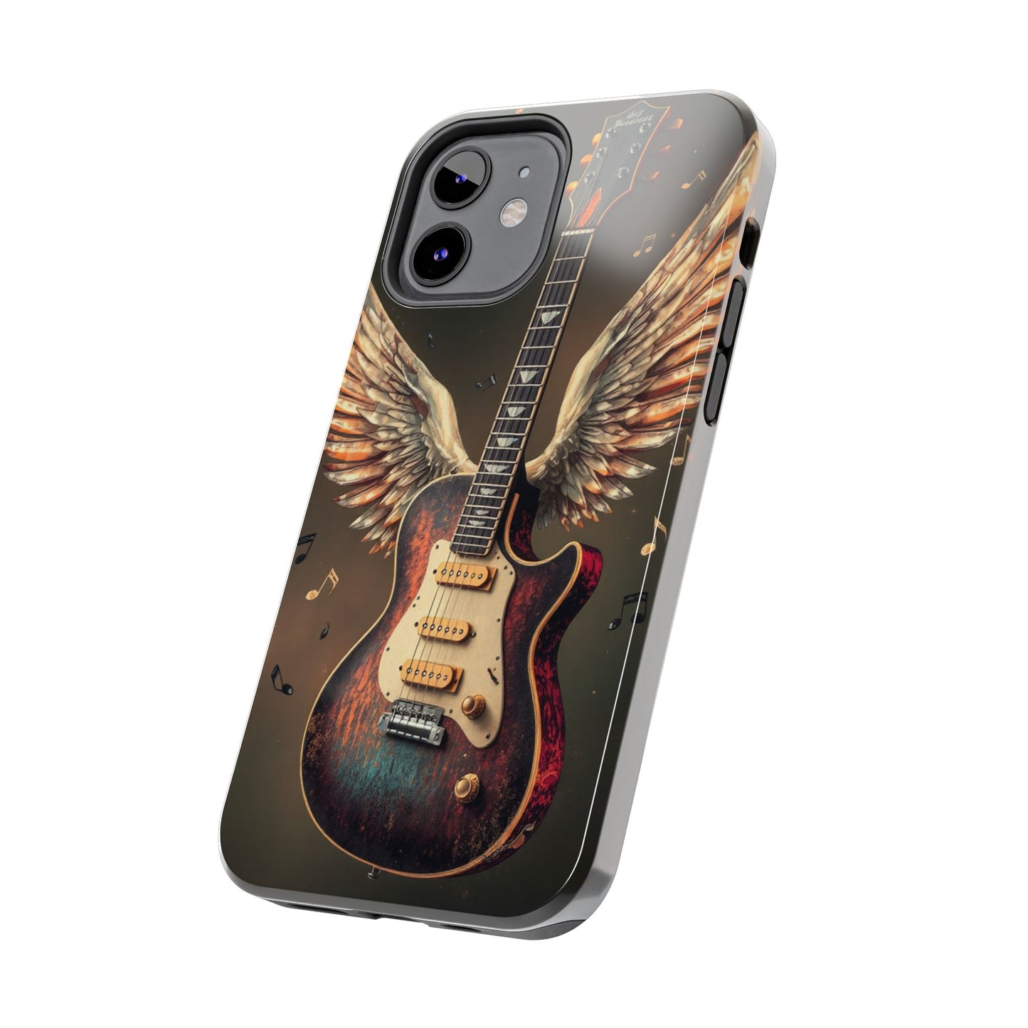 Inspirational Guitar Wing Phone Case - Tough Protection for Music Lovers