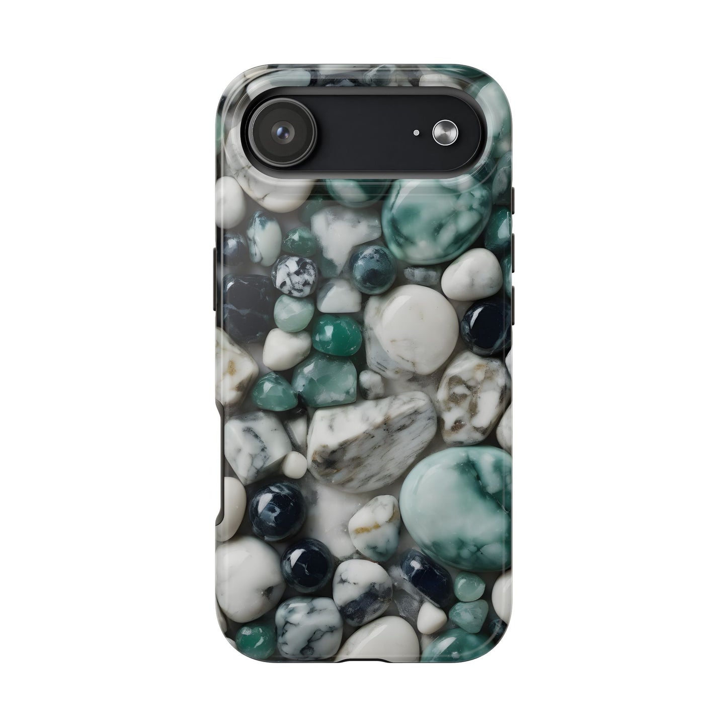 Small Rocks Pattern Tough Phone Case - Stylish & Durable Protection - for iPhone