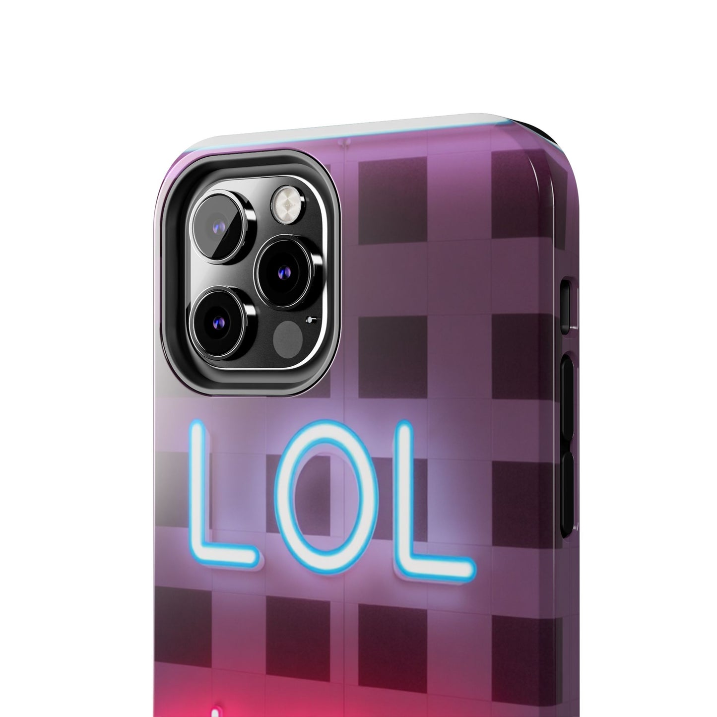 Neon Vibe Tough Phone Case - 'LOL Whatevr' Design for Trendsetters