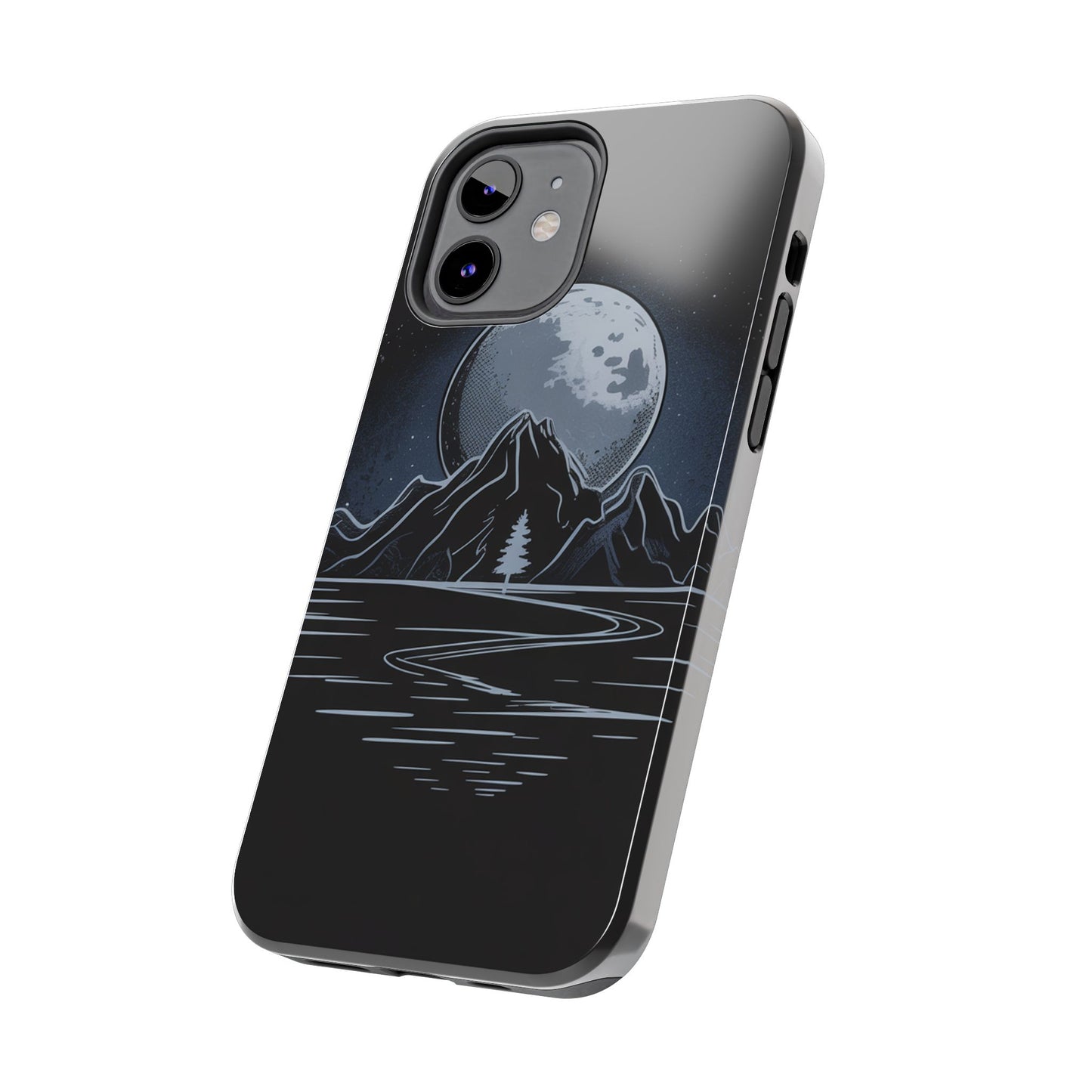 Moonlit Mountain Tough Phone Case Dark Fantasy