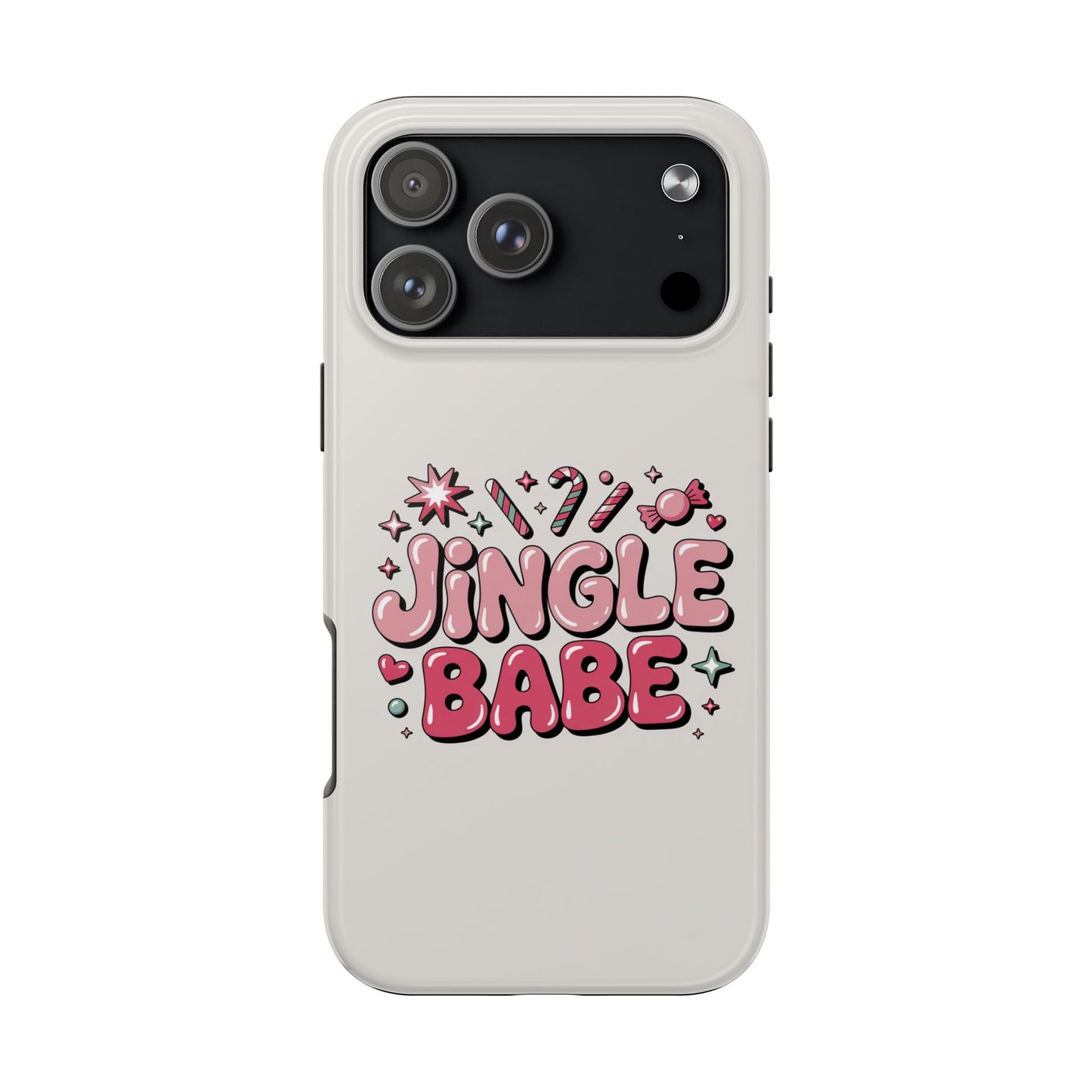 Jingle Babe Tough Phone Case - Festive Holiday Protection for Your iPhone