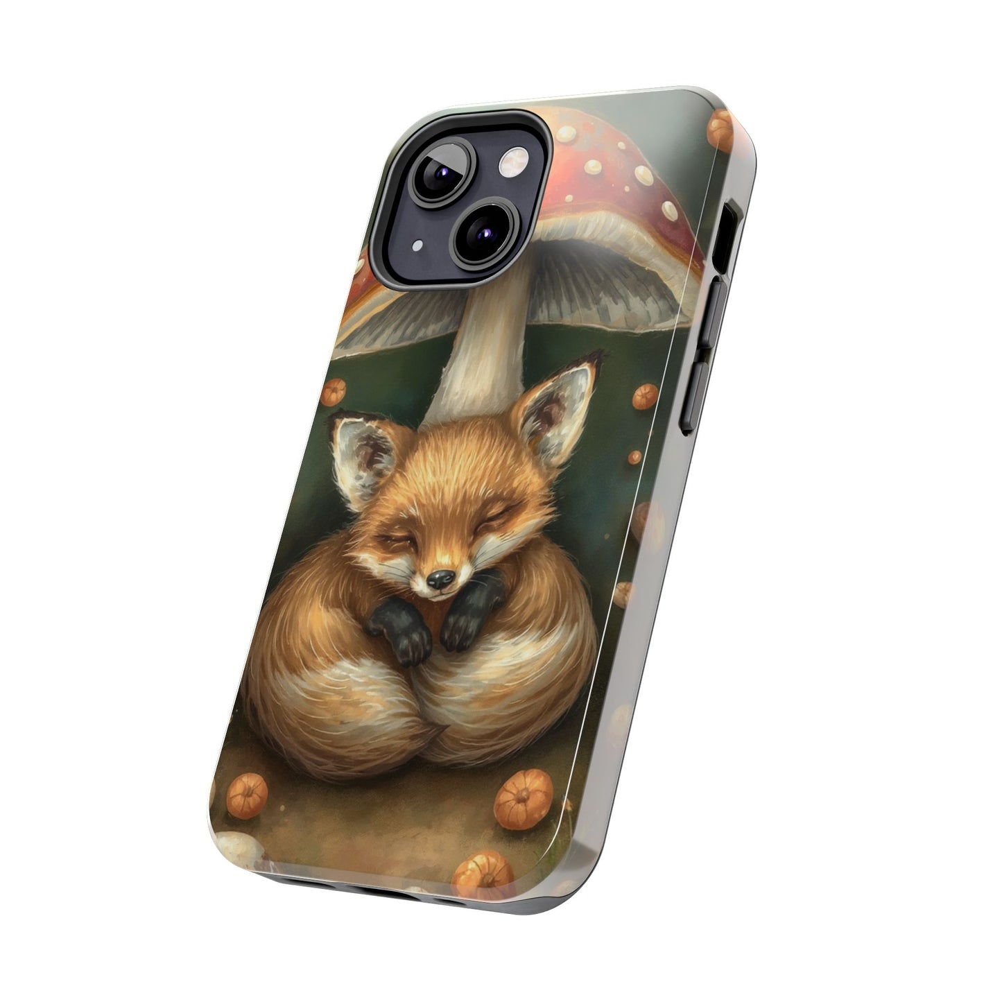 Cute Fox & Mushroom Phone Case - Tough Protective Cover