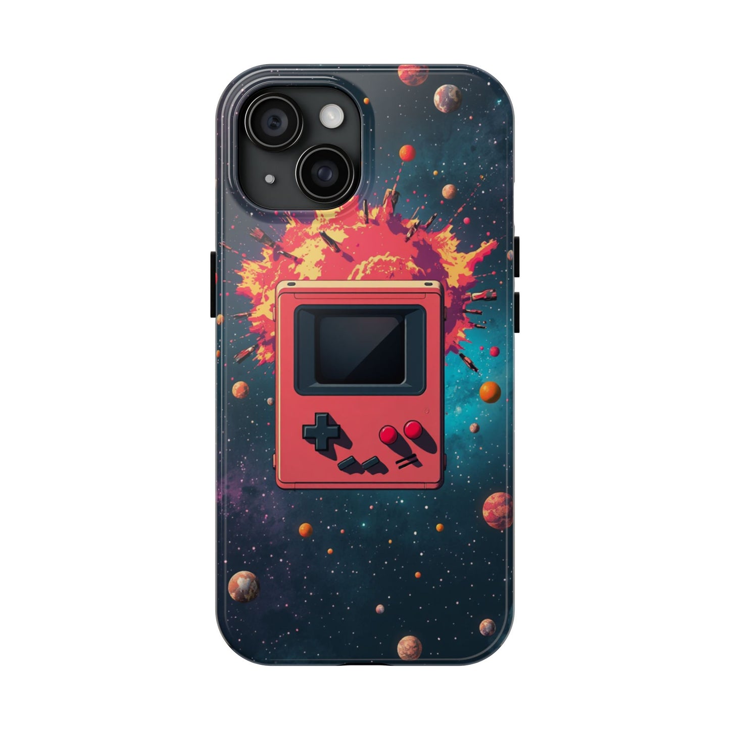 Retro Gaming Tough Phone Case - Space Adventure Design