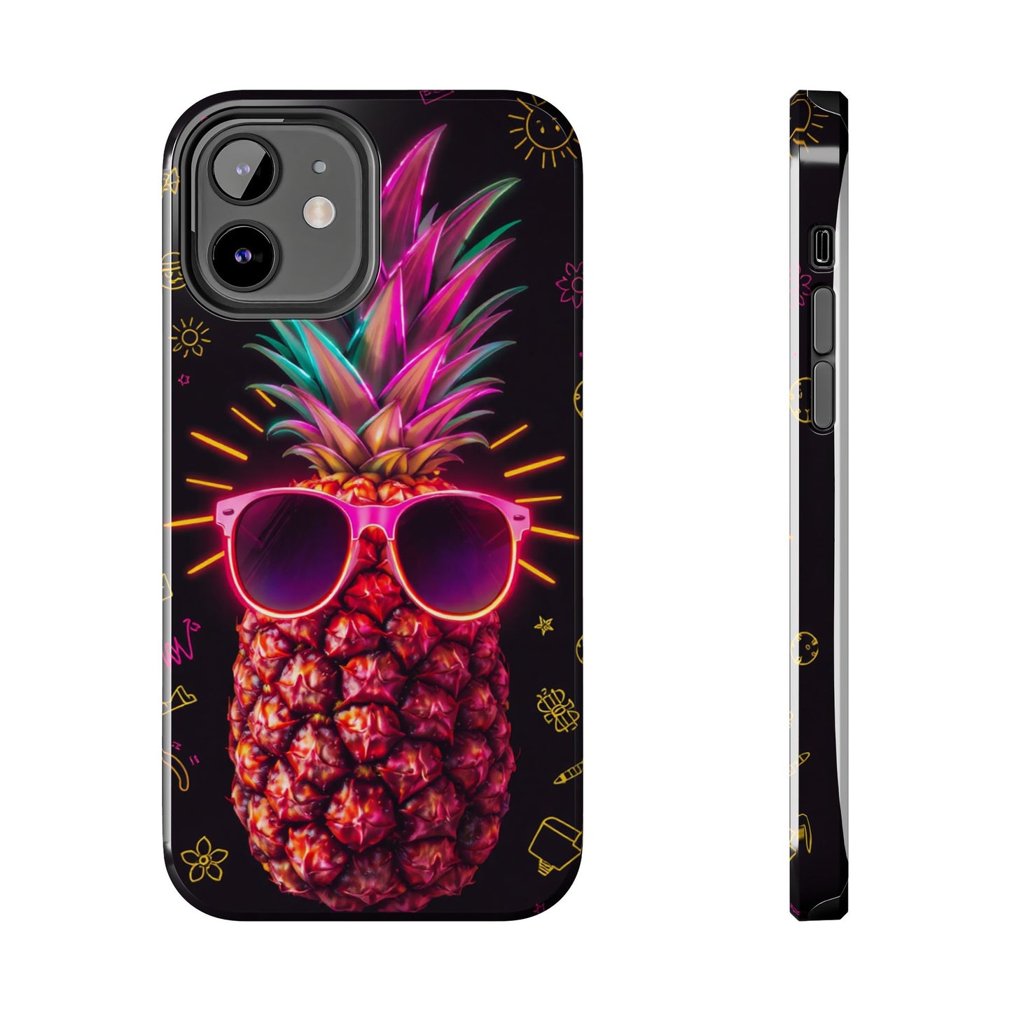 Tough Pineapple Phone Case - Cool, Vibrant Design Perfect for Summer Vibes