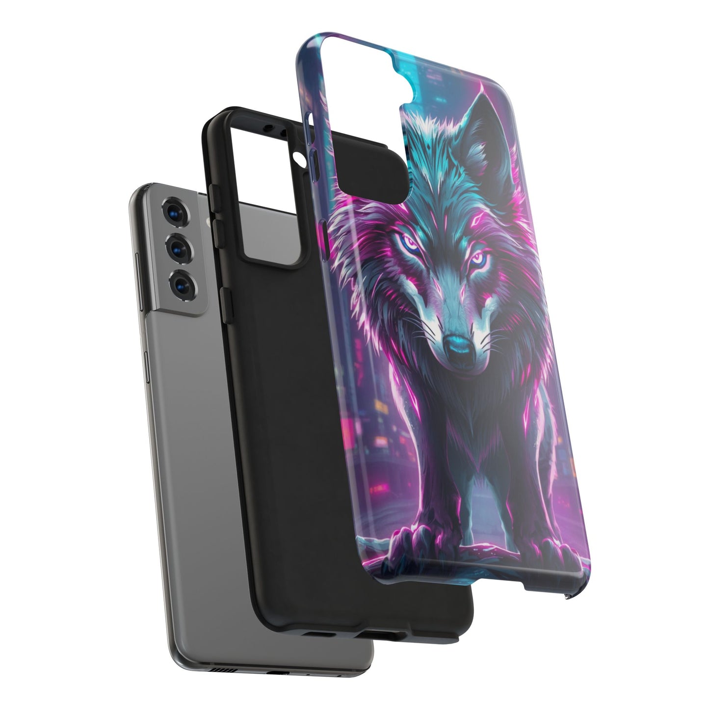 Fierce Wolf Phone Case - Tough & Vibrant Design for Animal Lovers