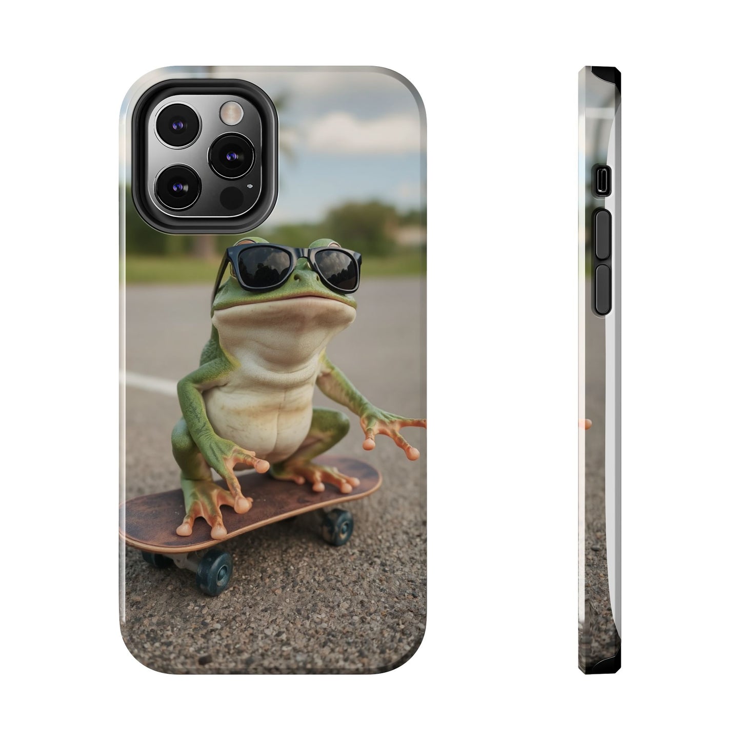 Cool Frog Skateboard Phone Case - Tough and Stylish Protection