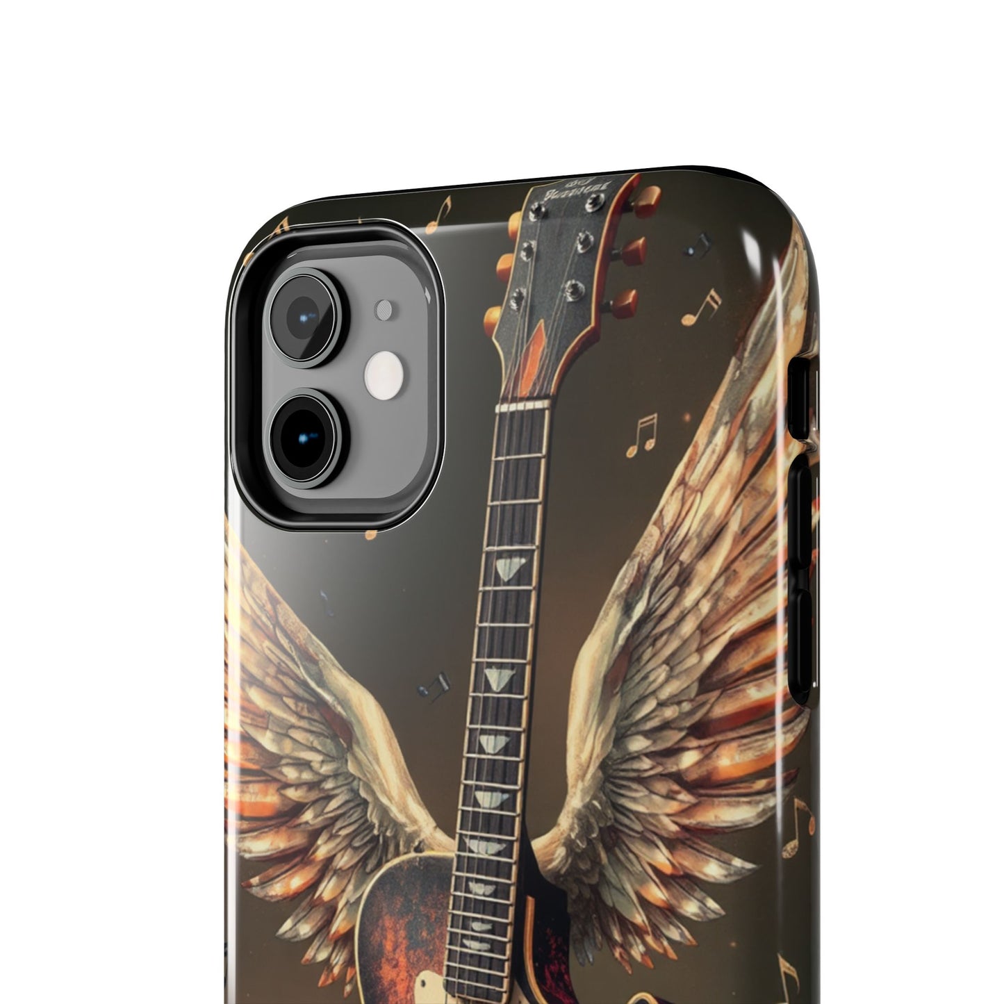 Inspirational Guitar Wing Phone Case - Tough Protection for Music Lovers