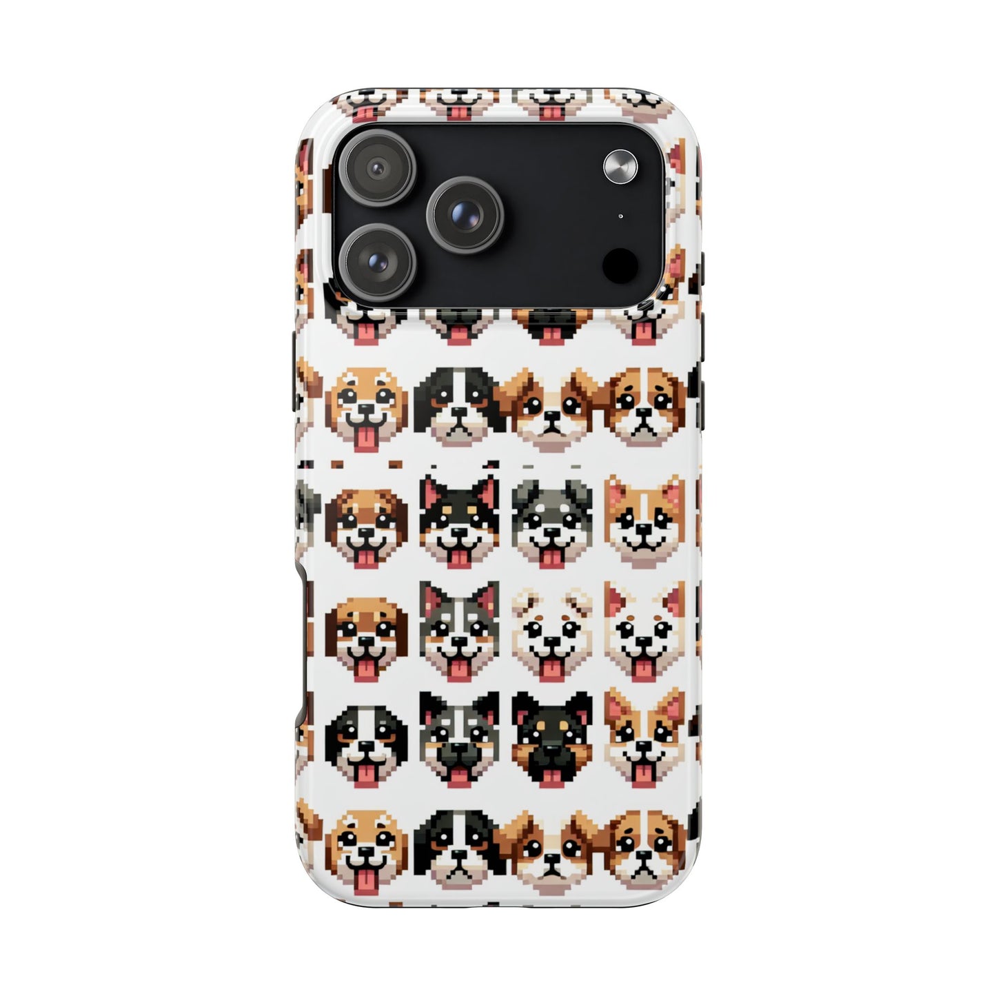 Pixelated Dog Breed Tough Phone Case - Cute, Durable Protection for Pet Lovers - for iPhone