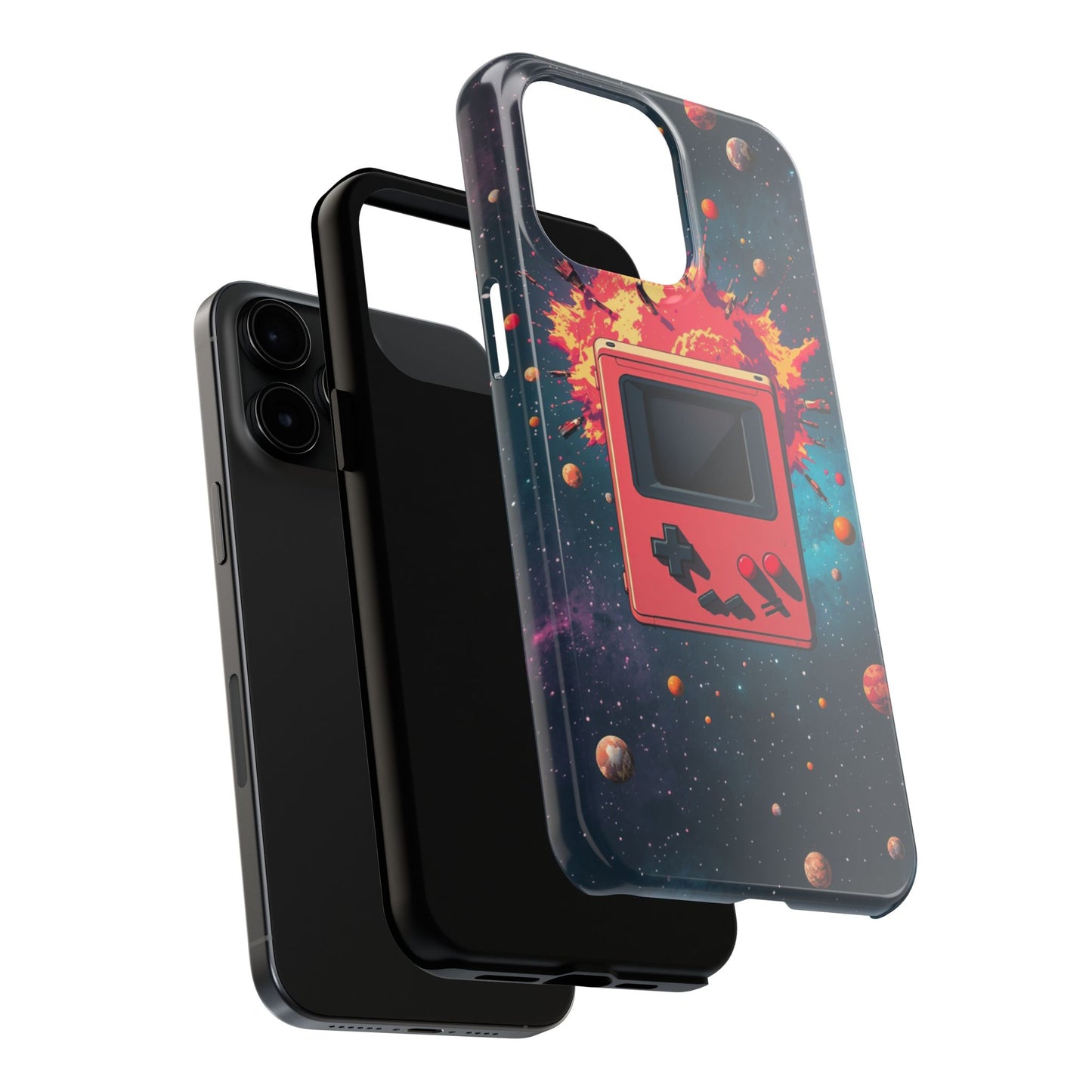 Retro Gaming Tough Phone Case - Space Adventure Design