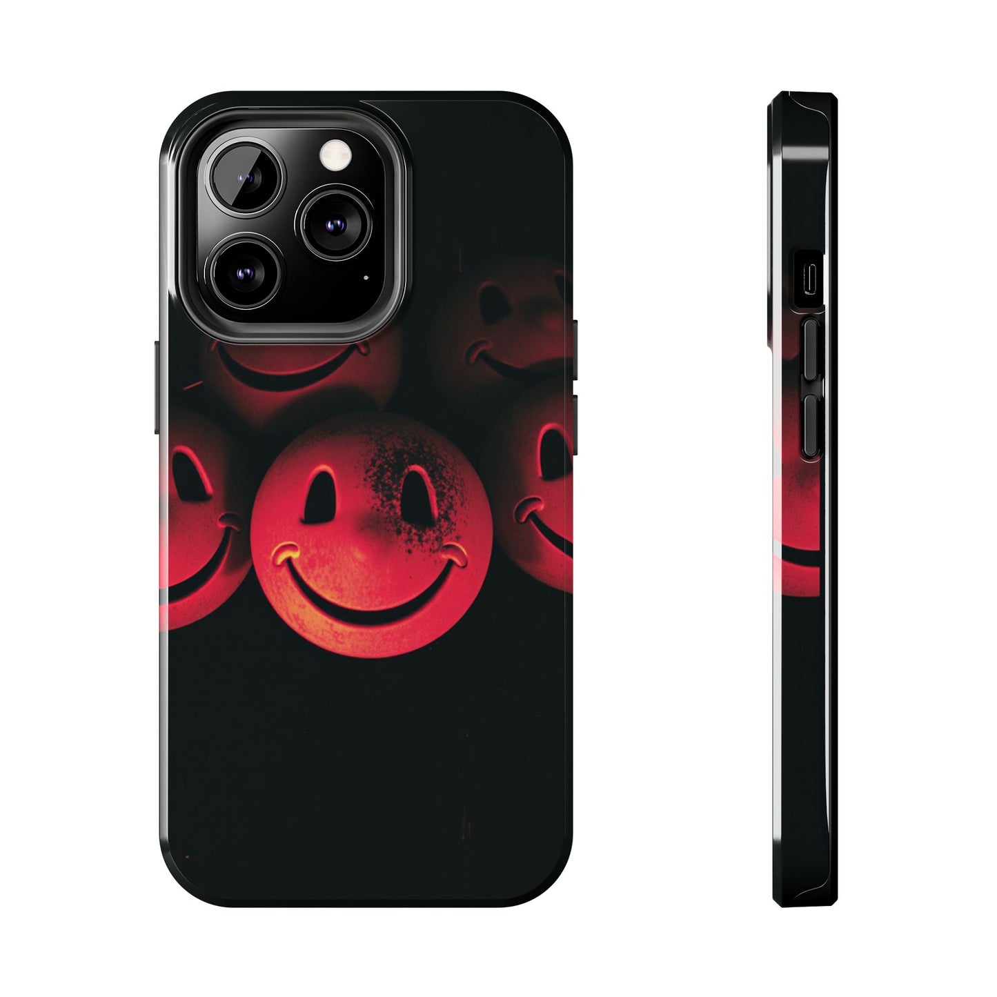 Smiley Face Tough Phone Case - Durable Protection with Fun Design