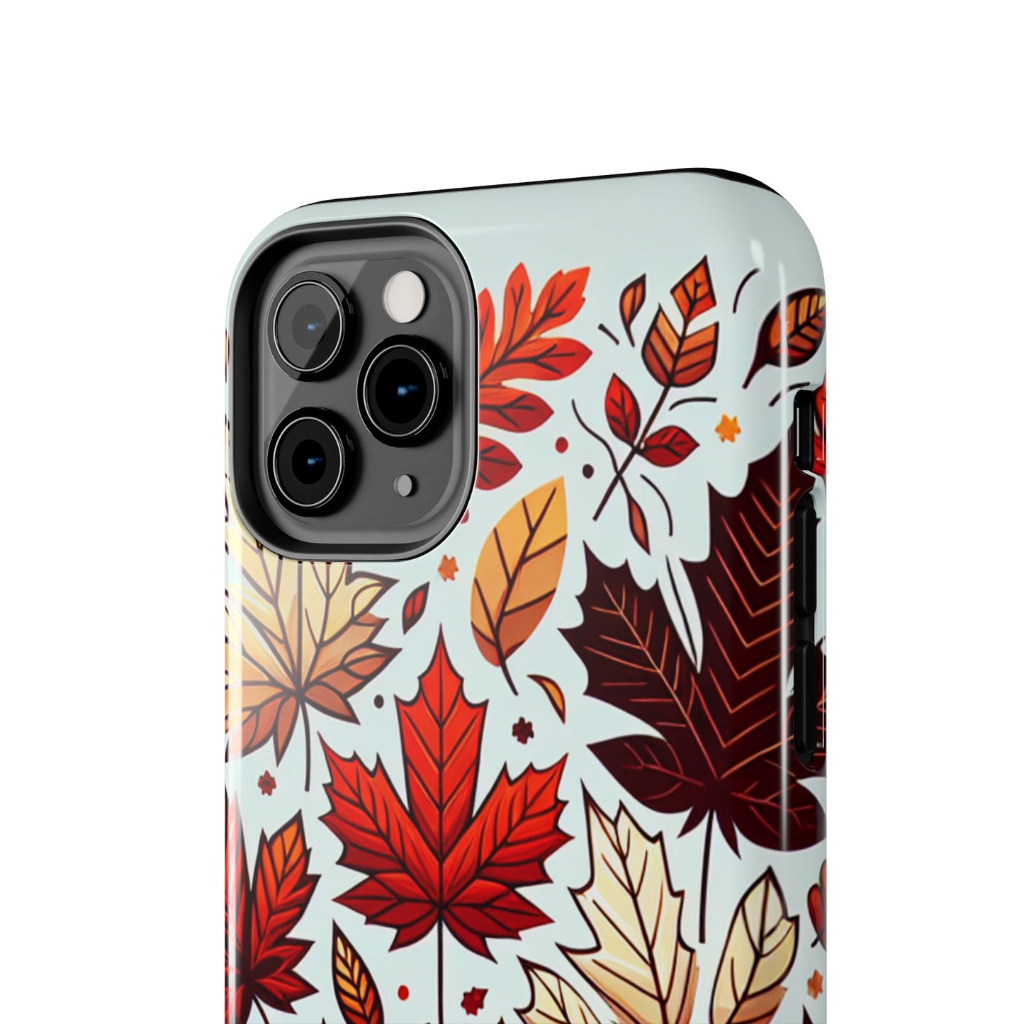 Autumn Leaves Tough Phone Case - Leaves Pattern - for iPhone