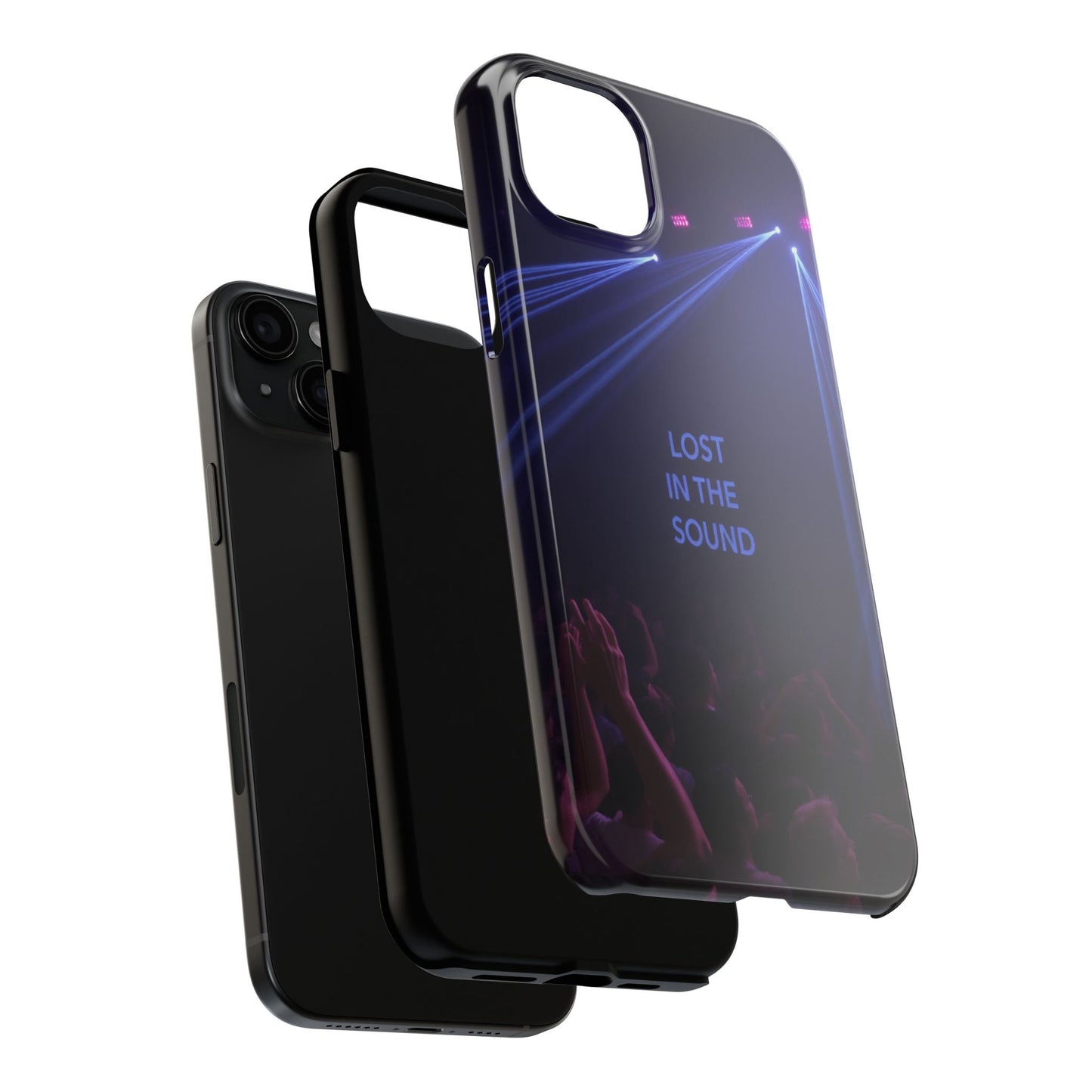 Vibrant Tough Phone Case - 'Lost in the Sound' Design for Music Lovers