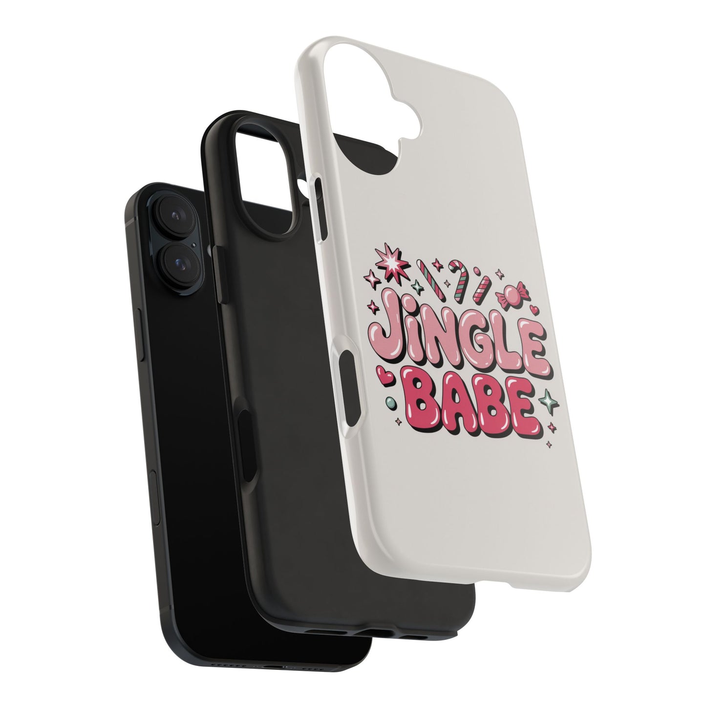 Jingle Babe Tough Phone Case - Festive Holiday Protection for Your iPhone