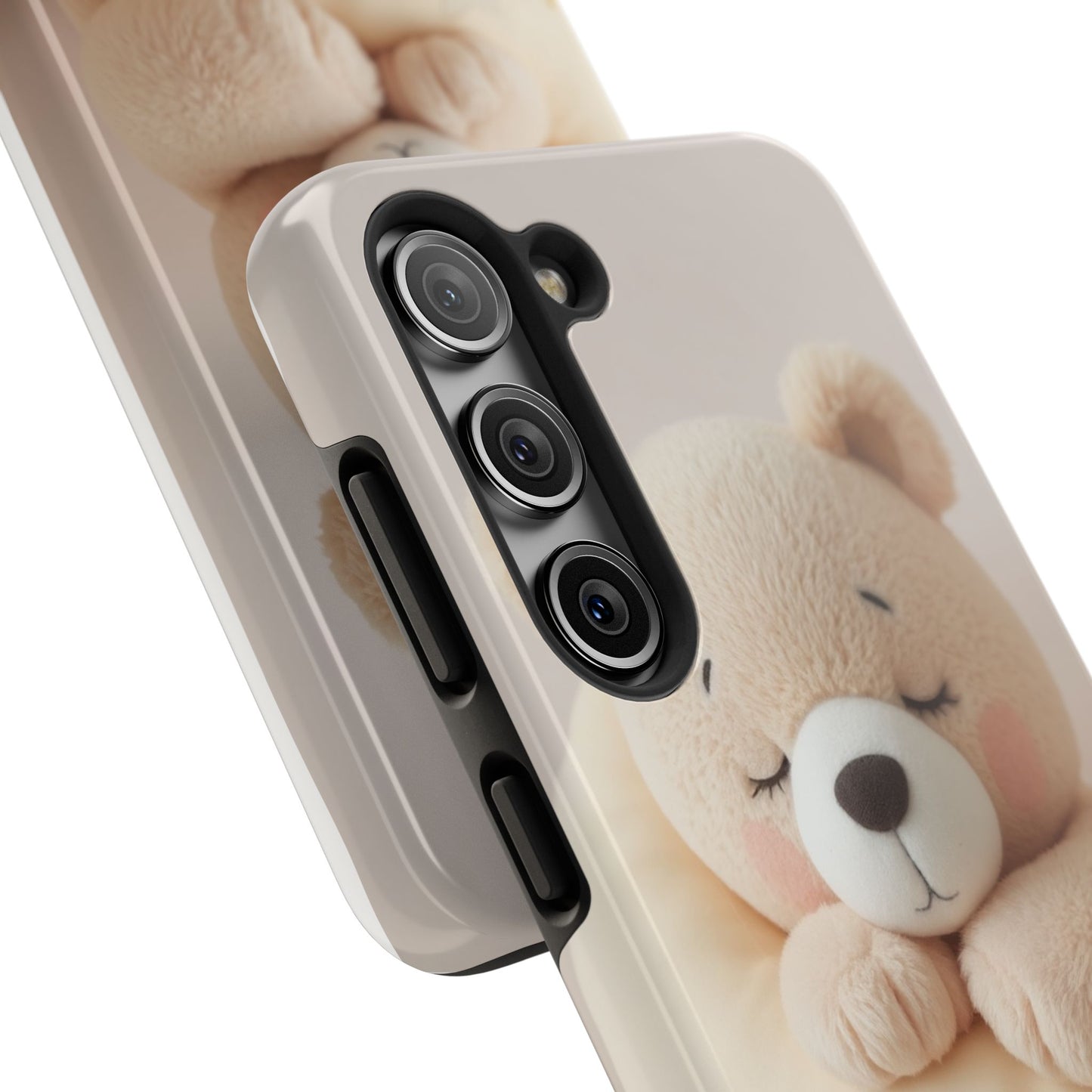 Cute Bear Tough Phone Case - Adorable Baby Animal Design for Kids & Adults
