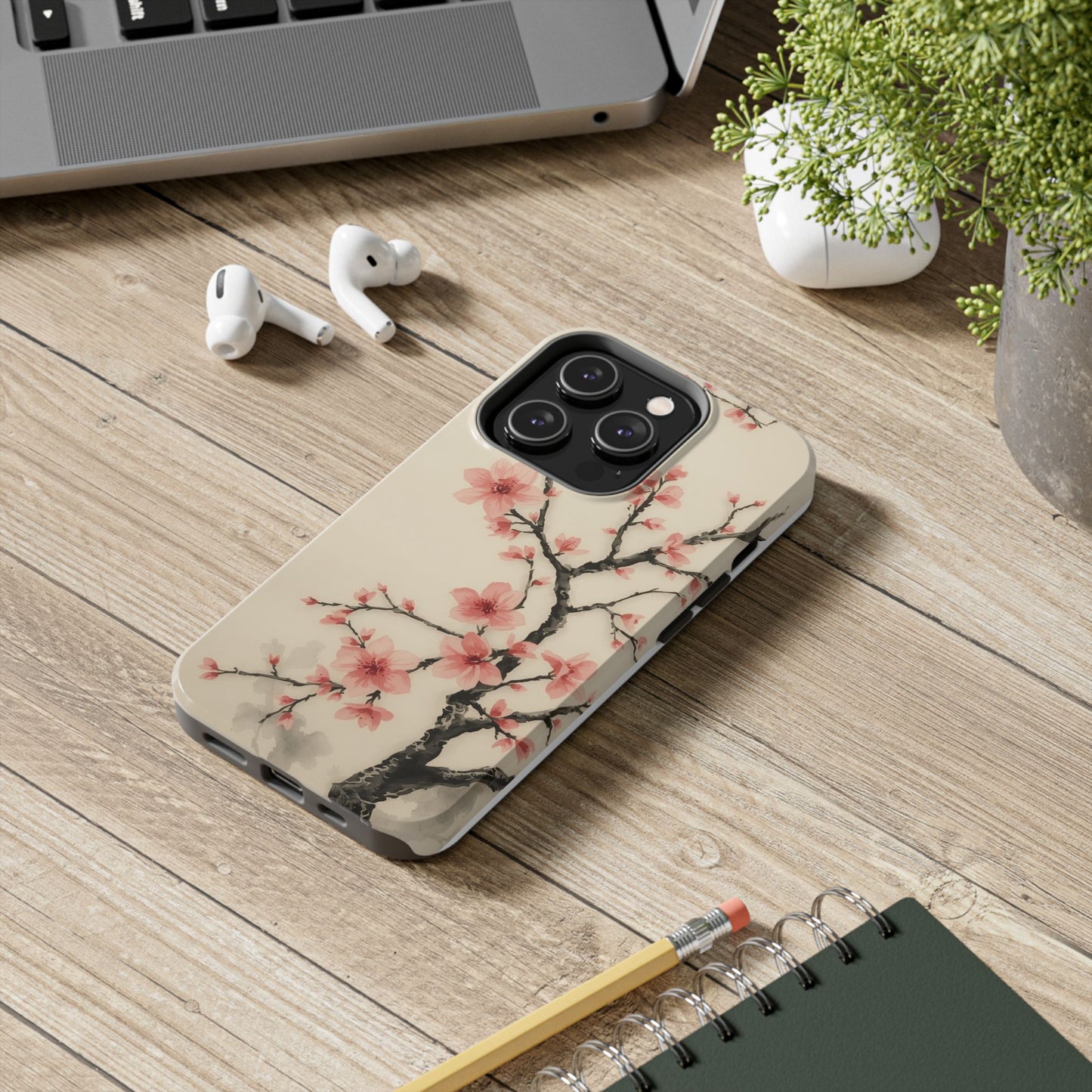 Cherry Blossom Tough Phone Case - Stylish Protection for Nature Lovers