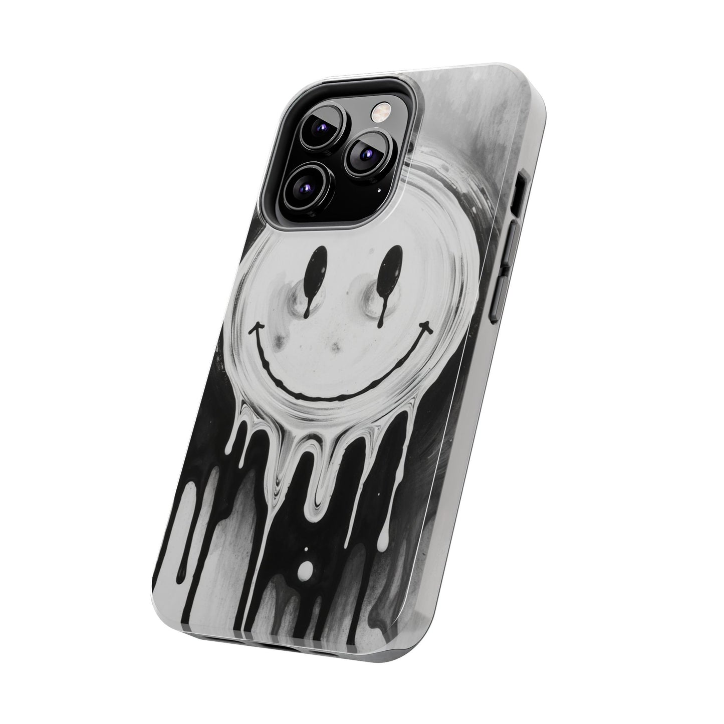 Dripping Smiley Tough Phone Case - Stylish & Durable Protection