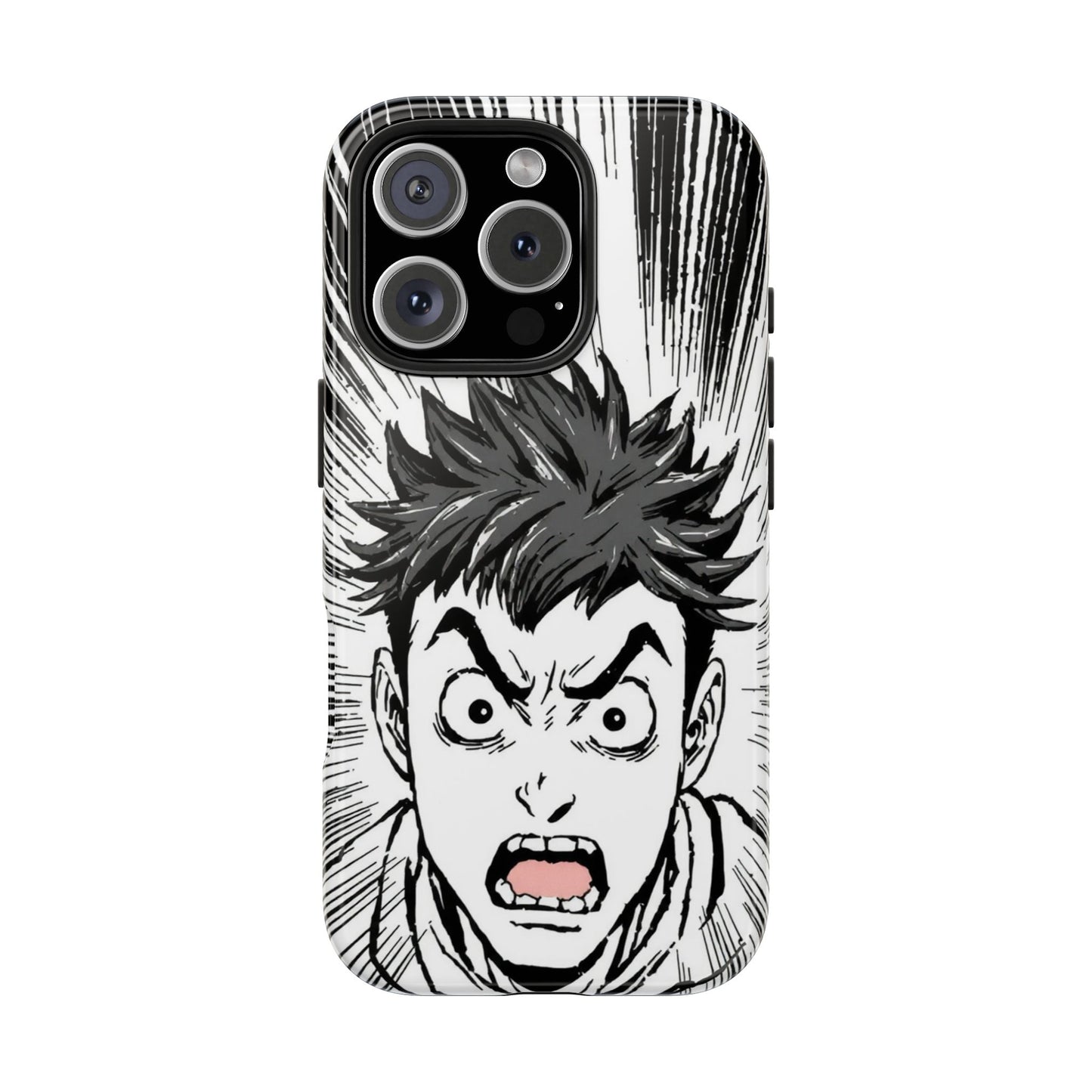 Intense Graphic Phone Case - Tough Design for Anime Fans