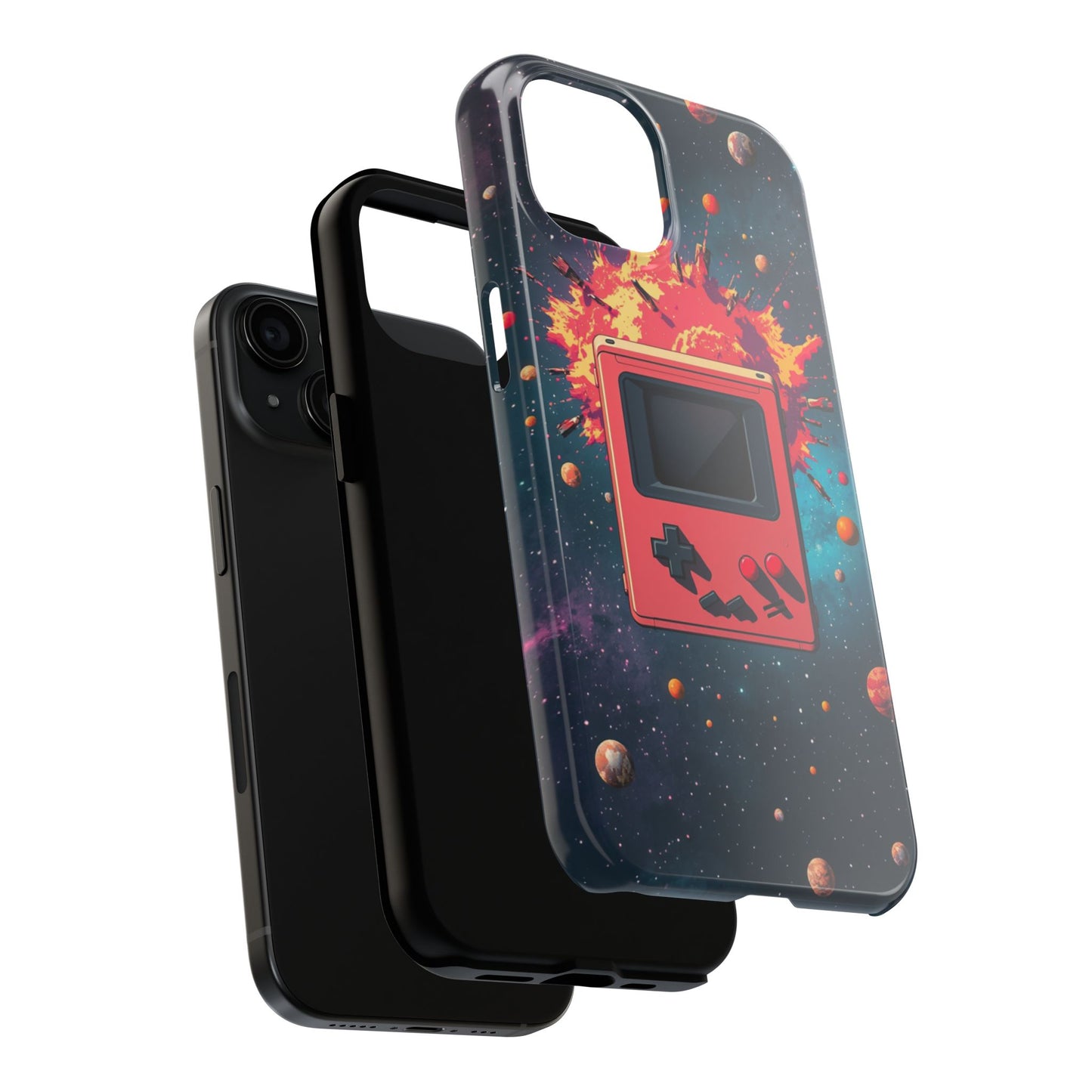 Retro Gaming Tough Phone Case - Space Adventure Design