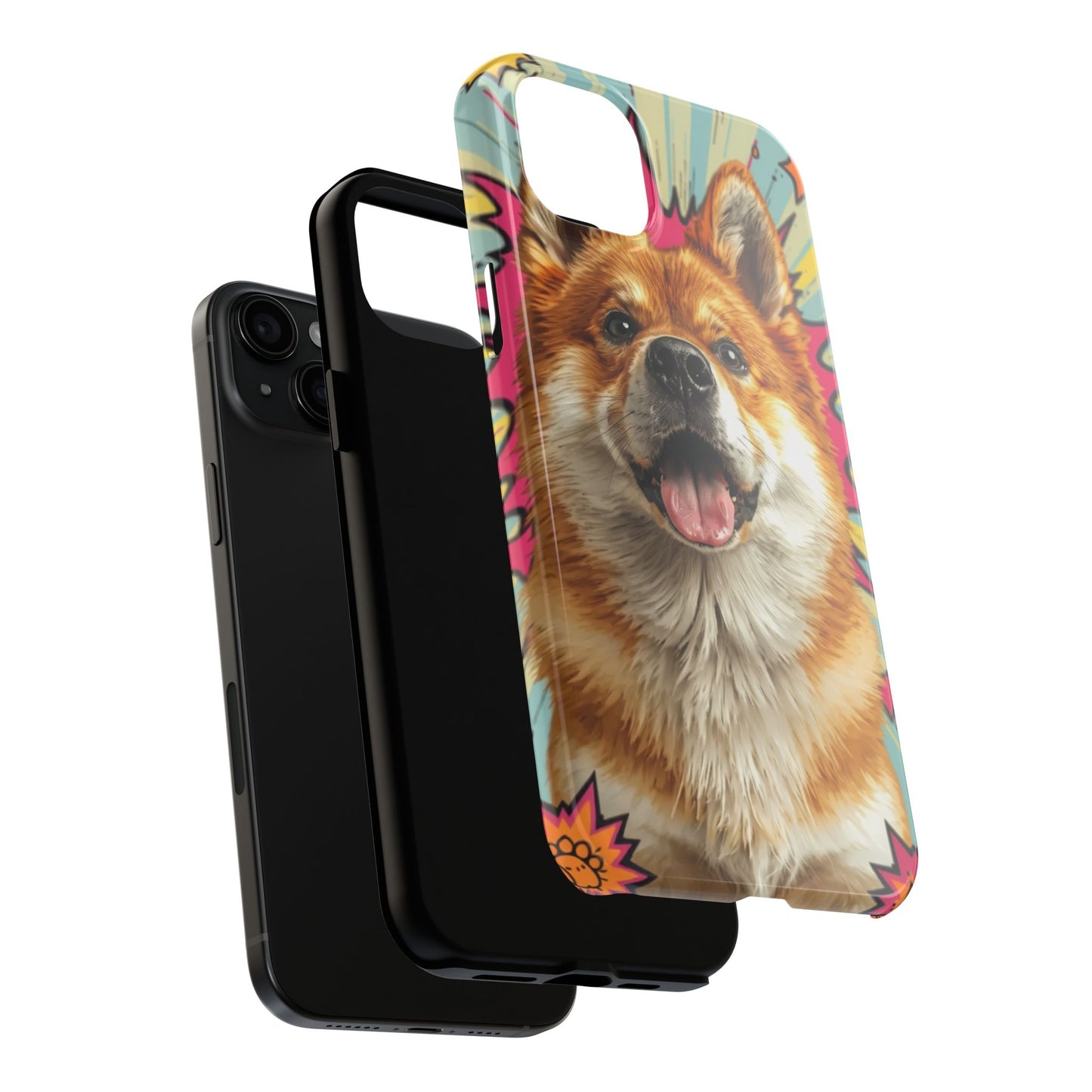 Playful Dog Tough Phone Case - Durable & Stylish Pet Lover Gift