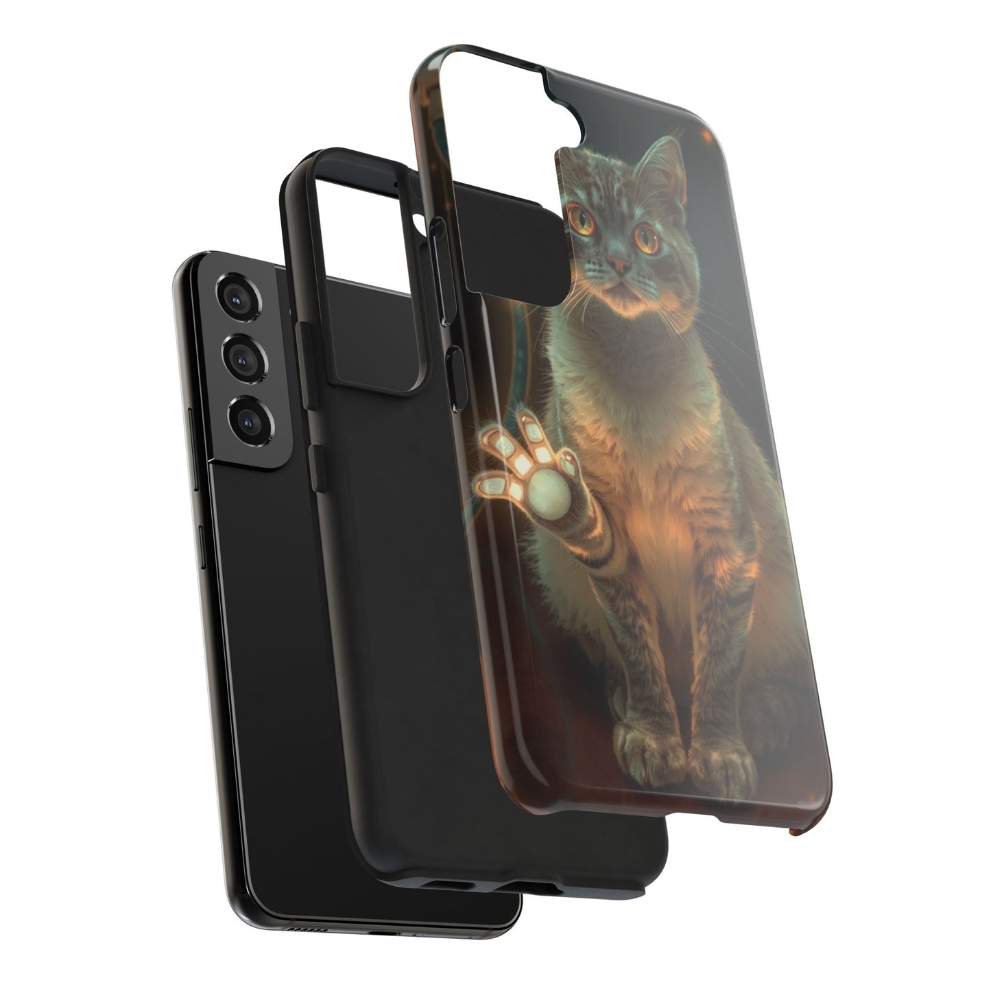 Whimsical Cat Phone Case | Tough Phone Cases for Cat Lovers, Pet Accessories, Gift for Cat Owners, Cute Phone Cover, Personalized Tech